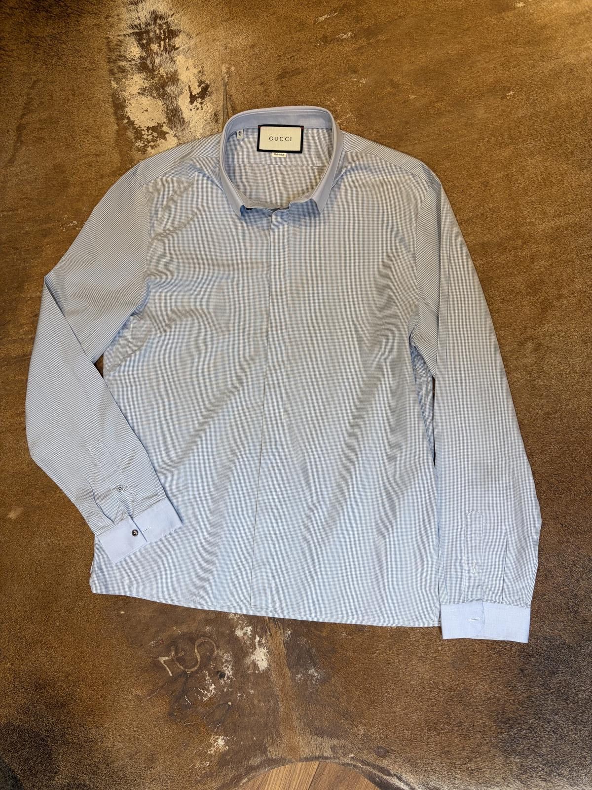Gucci Gucci Cambridge “Loved” Shirt Size US L / EU 52-54 / 3 - 1 Thumbnail