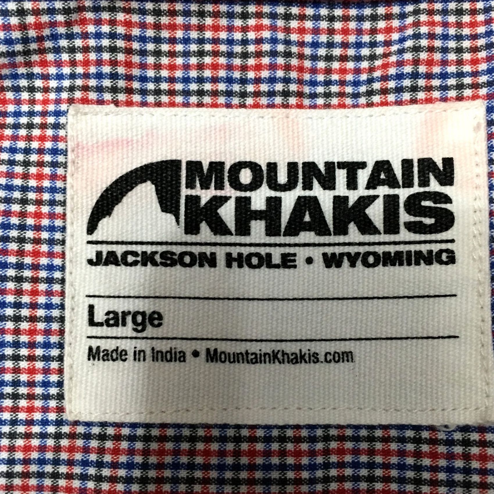 Mountain Khakis Mountain Khakis CHECK Shirt LARGE Cotton/Lycra Blend, Short Sleeve, Button-Up, Multicolor, Casual, Outdoor, Men’s, Regular, Classic Fit Size US L / EU 52-54 / 3 - 3 Thumbnail