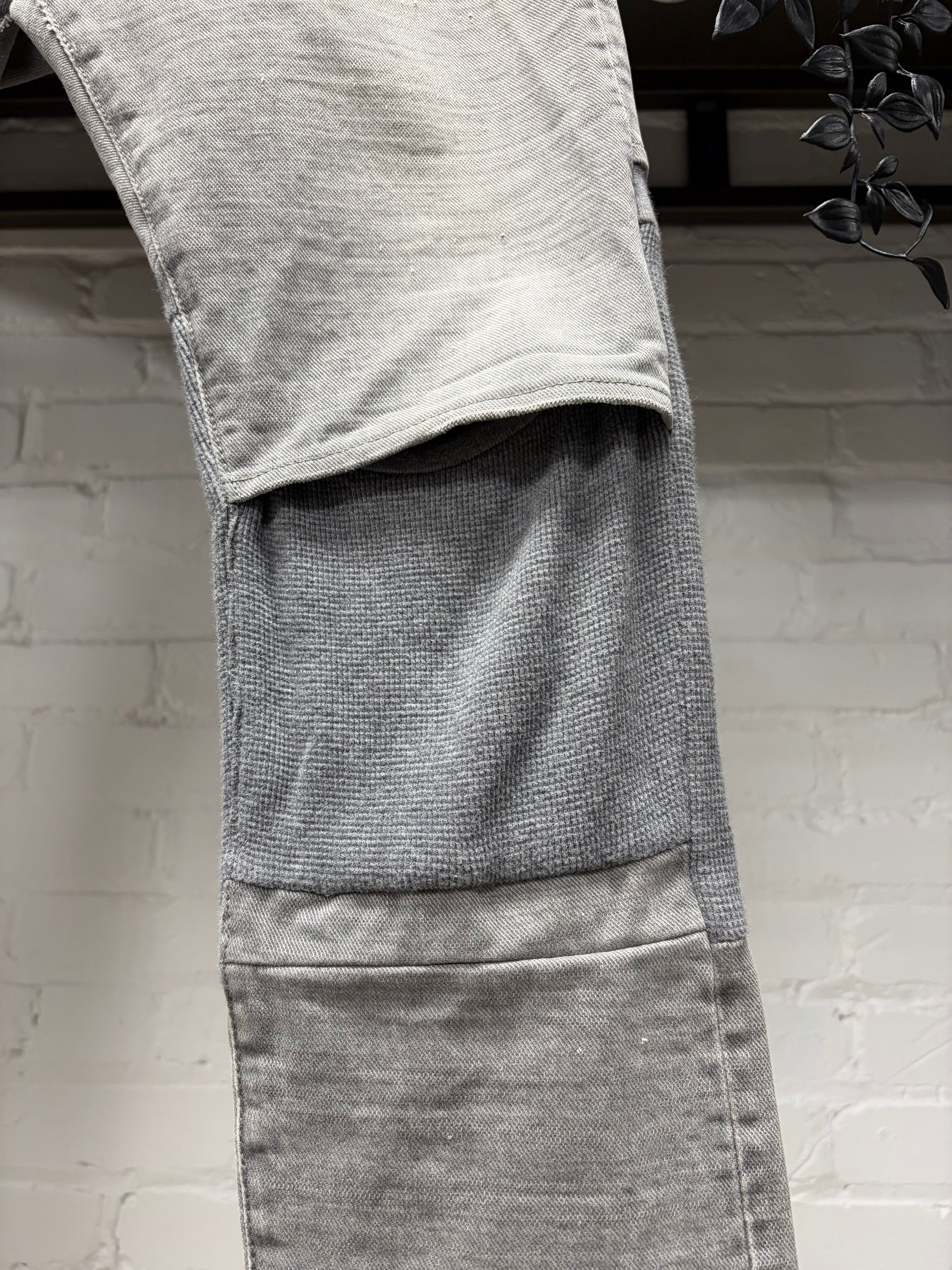 Undercover SS2012 Undercover ‘Thermal Knit’ Grey Hybrid Skinny Jeans Size US 30 / EU 46 - 2 Thumbnail