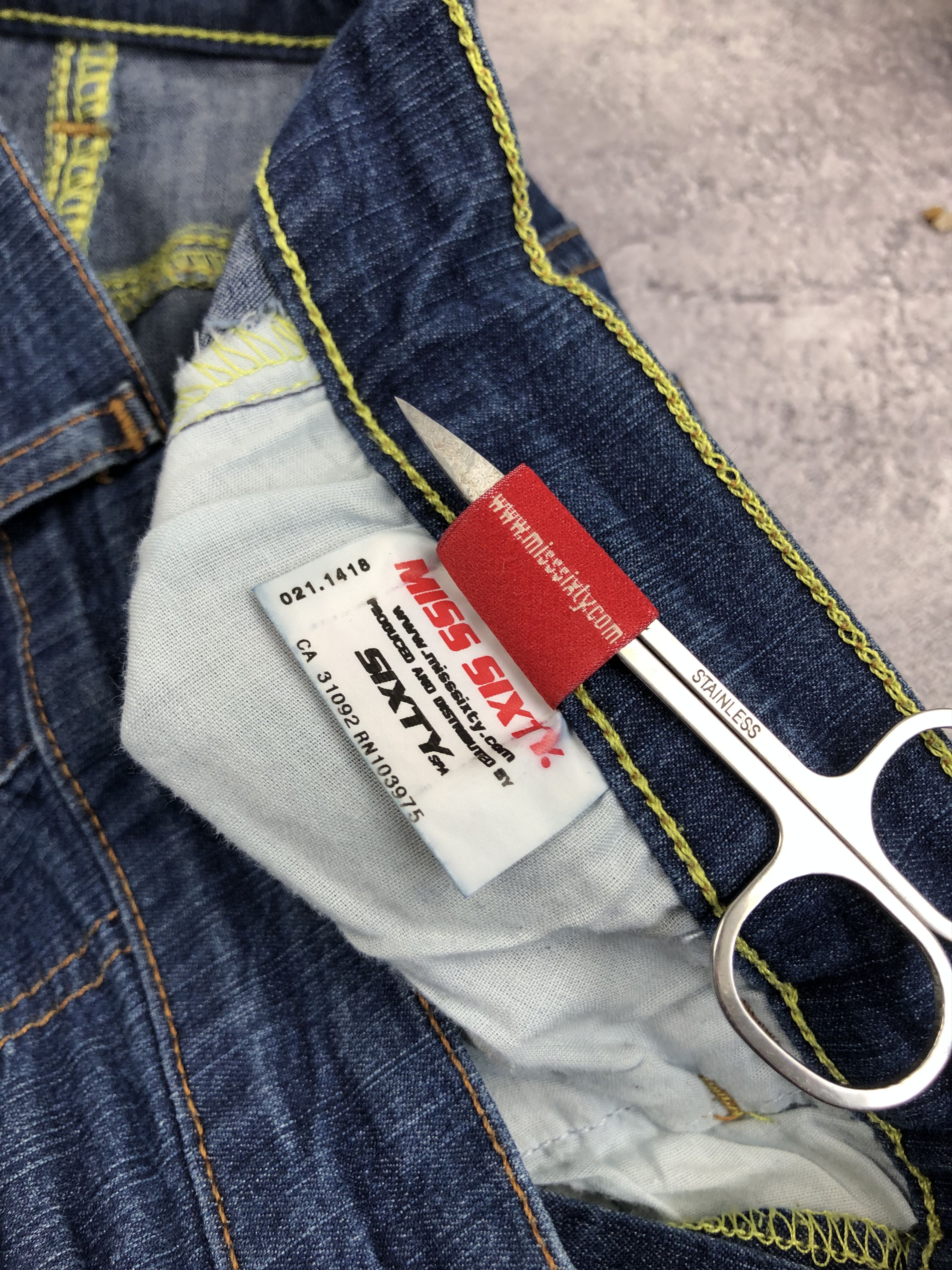 Miss Sixty MISS SIXTY Vintage Denim Flared Jeans Y2k Hippie Streetwear Size 29" - 17 Thumbnail
