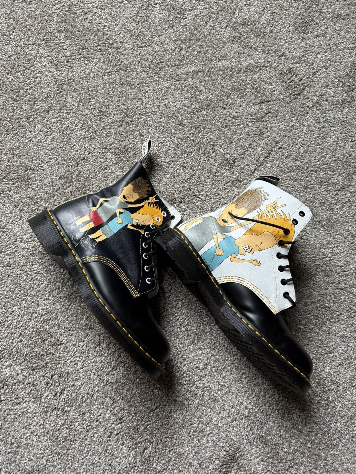 Dr. Martens Dr. Martens x Beavis and Butt-Head Pascal Leather Boots Size US 12 / EU 45 - 1 Thumbnail