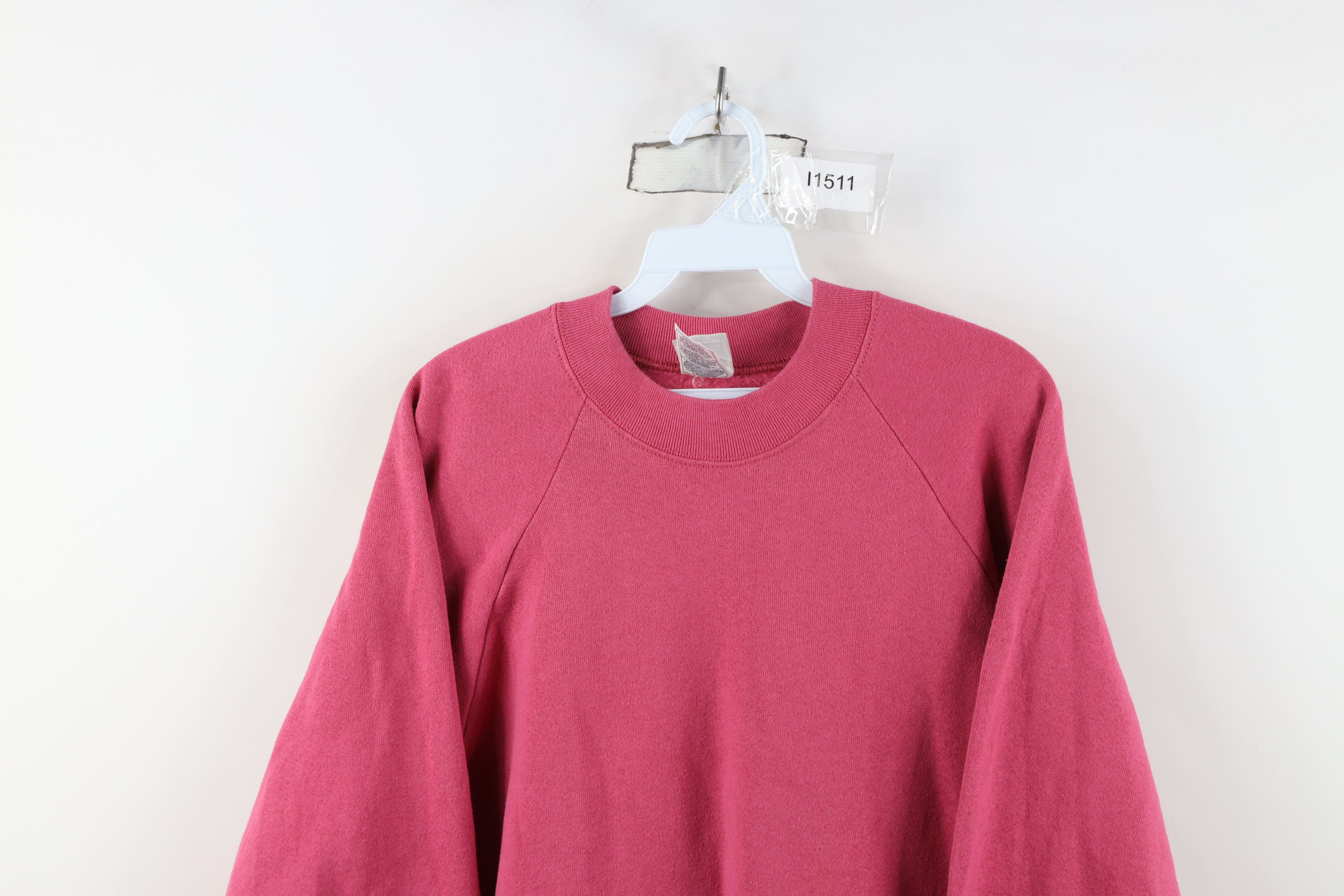 Vintage Vintage 90s Streetwear Crewneck Sweatshirt Pink USA Size XL / US 12-14 / IT 48-50 - 2 Thumbnail