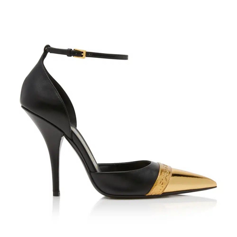 Tom Ford o1loc1c0525 W3033T Mid Heel Slingback Pumps in Black Size US 9 / IT 39 - 1 Thumbnail