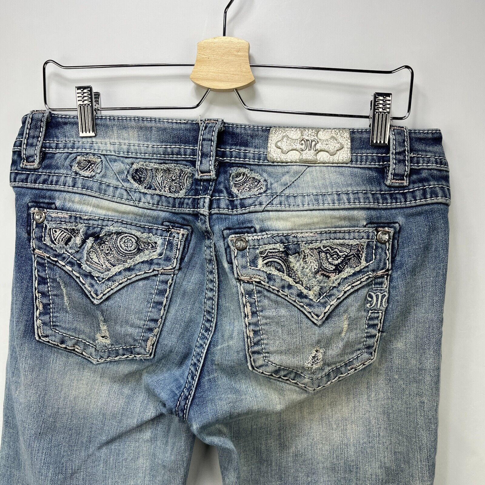 Miss Me × Vintage Vintage Y2K Miss Me Jeans Mid Rise Boot Flare Size 30 x 34 Size 30" / US 8 / IT 44 - 2 Thumbnail
