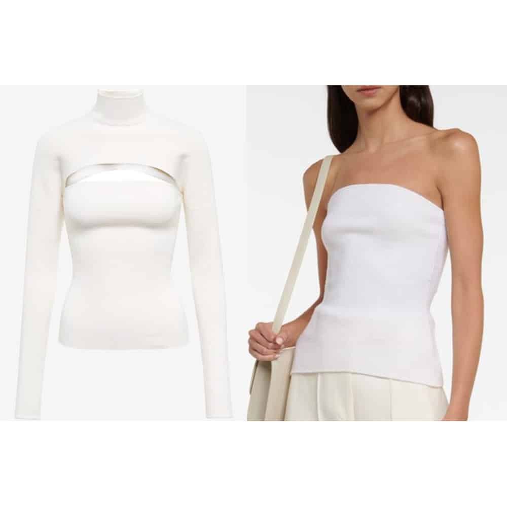 Tom Ford o1loc1c0924 MAK1157 Knitted Top in White Size M / US 6-8 / IT 42-44 - 1 Preview