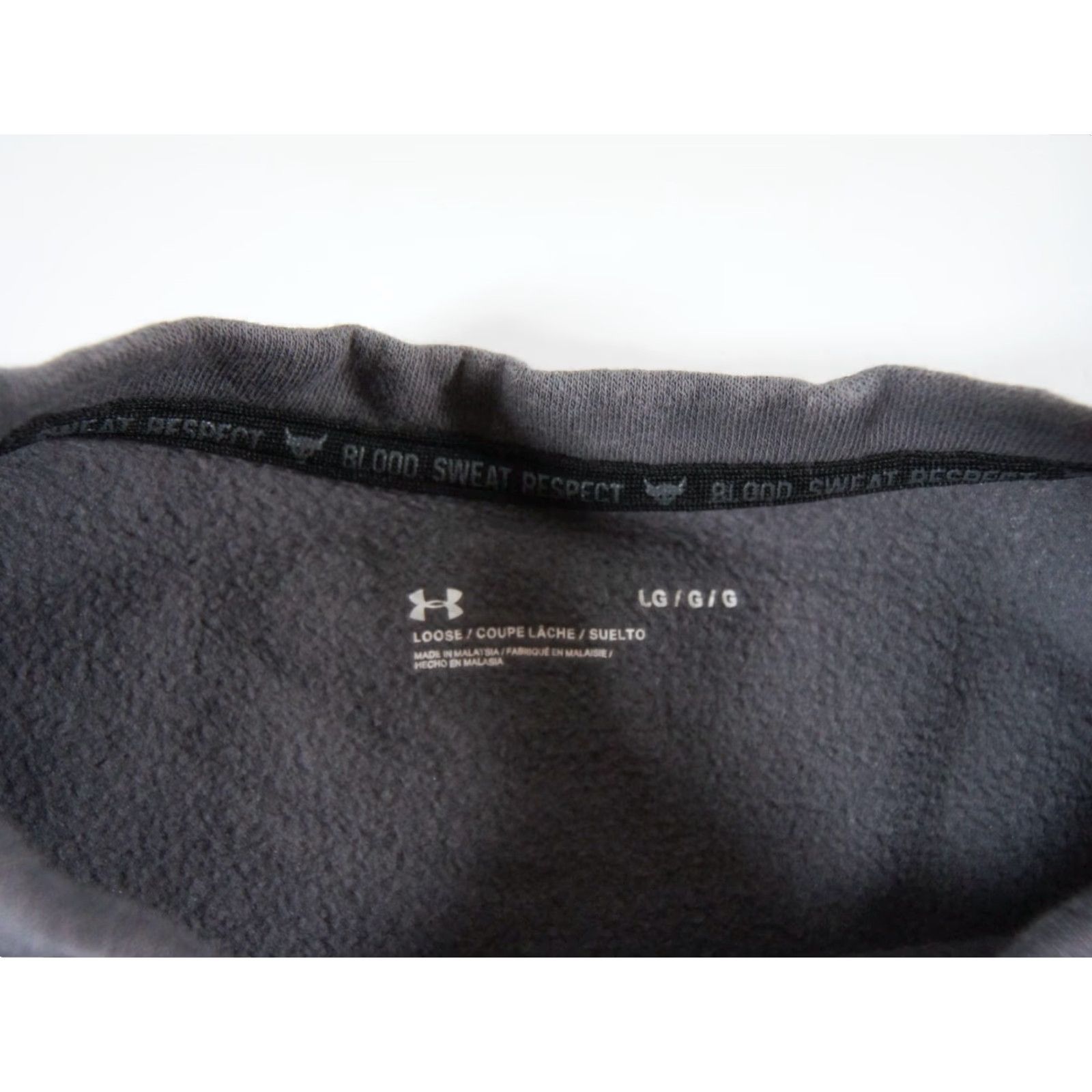 Under Armour Under Armour Project Rock Sweatshirt Women’s Large Gray Crewneck Loose Fit Active Size L / US 10 / IT 46 - 6 Thumbnail