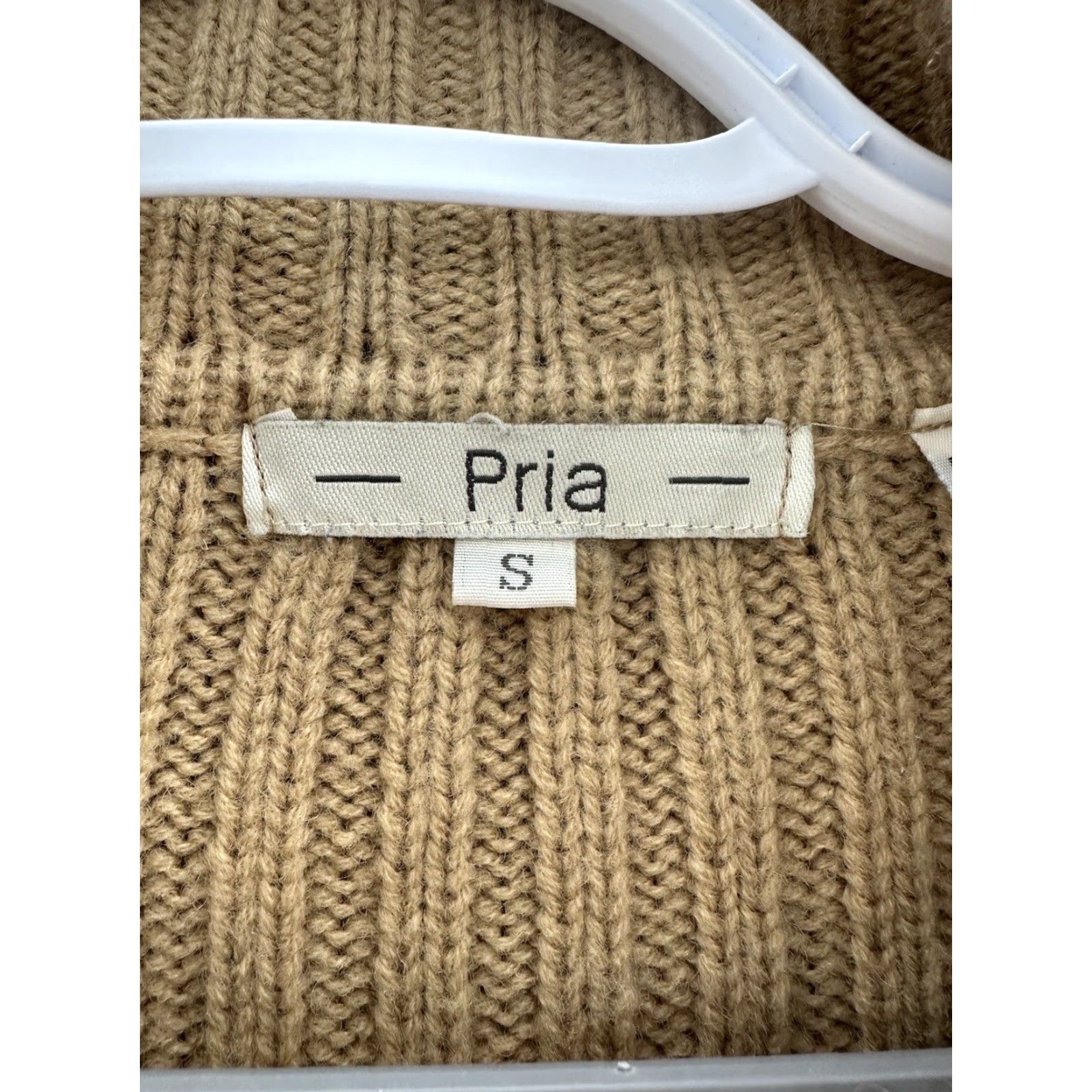 Vintage PRIA Cardigan Women Shirt Adult Small Brown Wool Blend Long Sleeve Full Button Up Sweater Vintage No Size S / US 4 / IT 40 - 6 Thumbnail