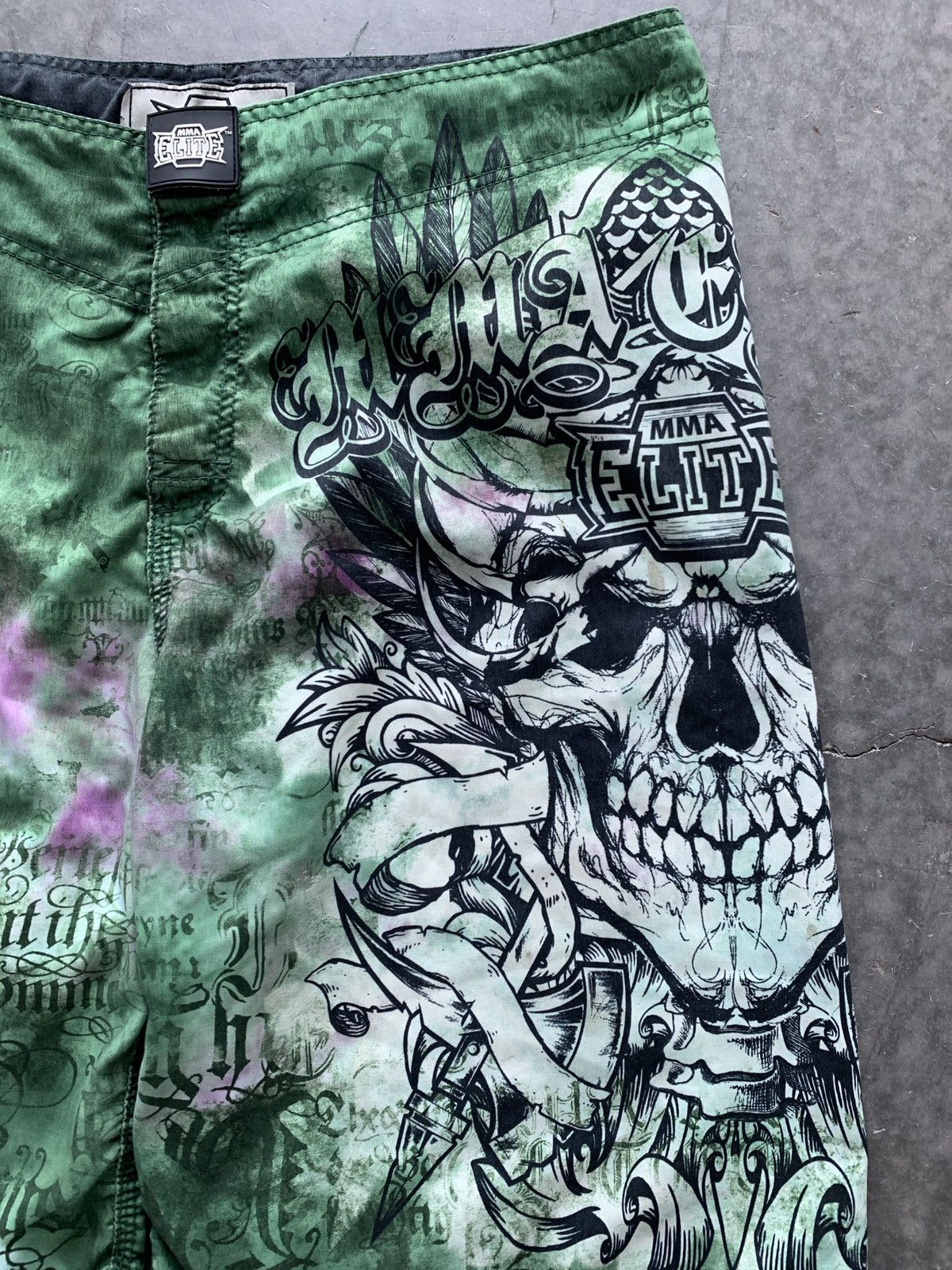 Vintage Crazy Cyber Y2K MMA Elite Swim Trunks Size US 38 / EU 54 - 3 Thumbnail