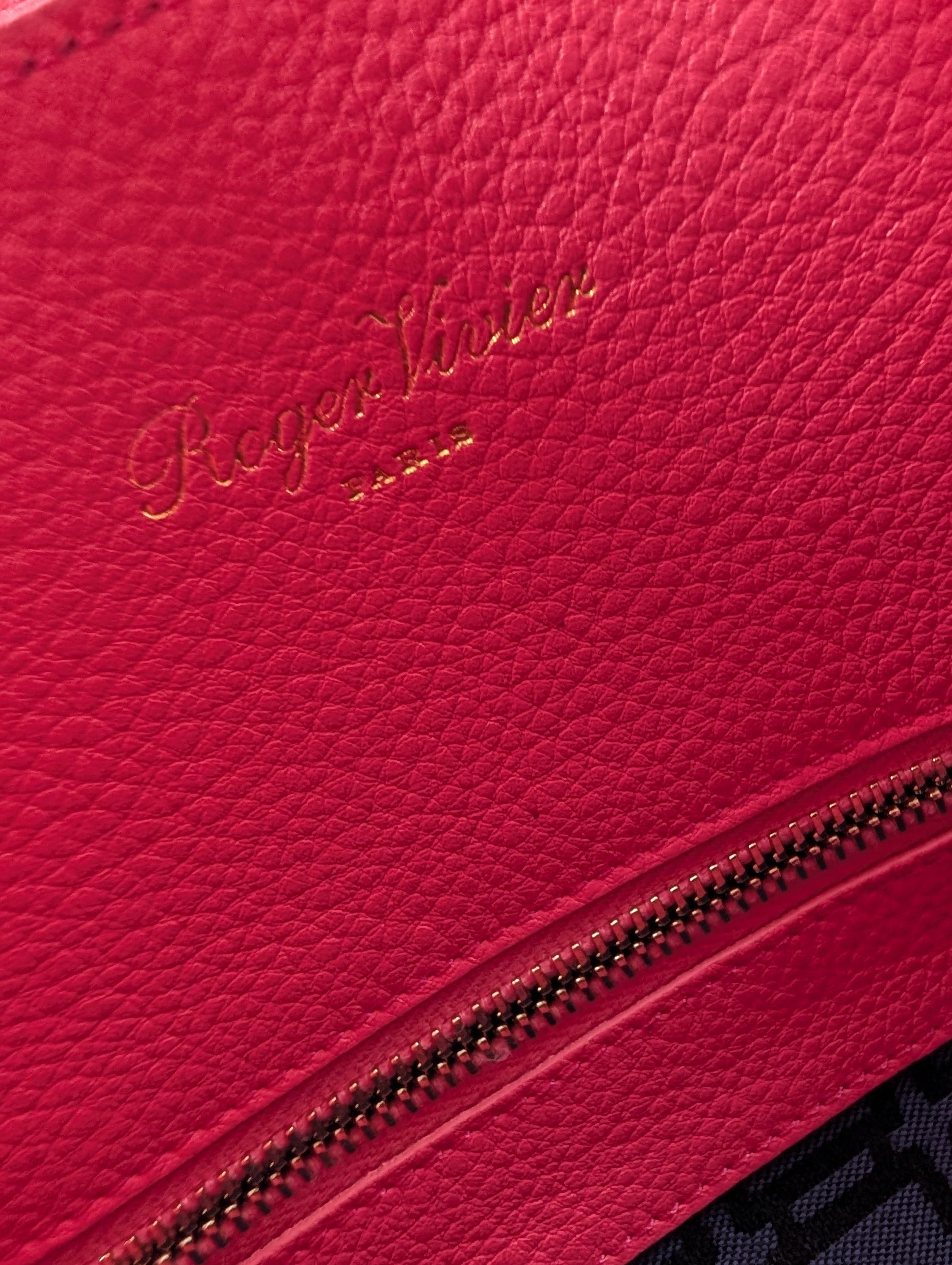 Roger Vivier Pink Grained Leather Cabas Pilgrim De Jour Satchel Size ONE SIZE - 10 Thumbnail