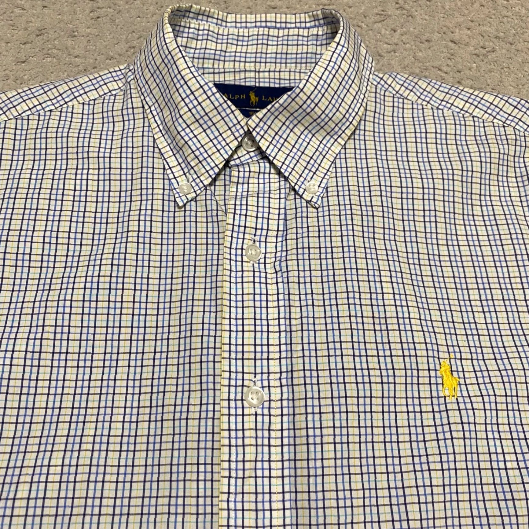 Ralph Lauren Ralph Lauren Mens Shirt 16 Multicolor Plaid Button-Down 100% Cotton Slim Fit Dress Shirt Mens Size US L / EU 52-54 / 3 - 6 Thumbnail