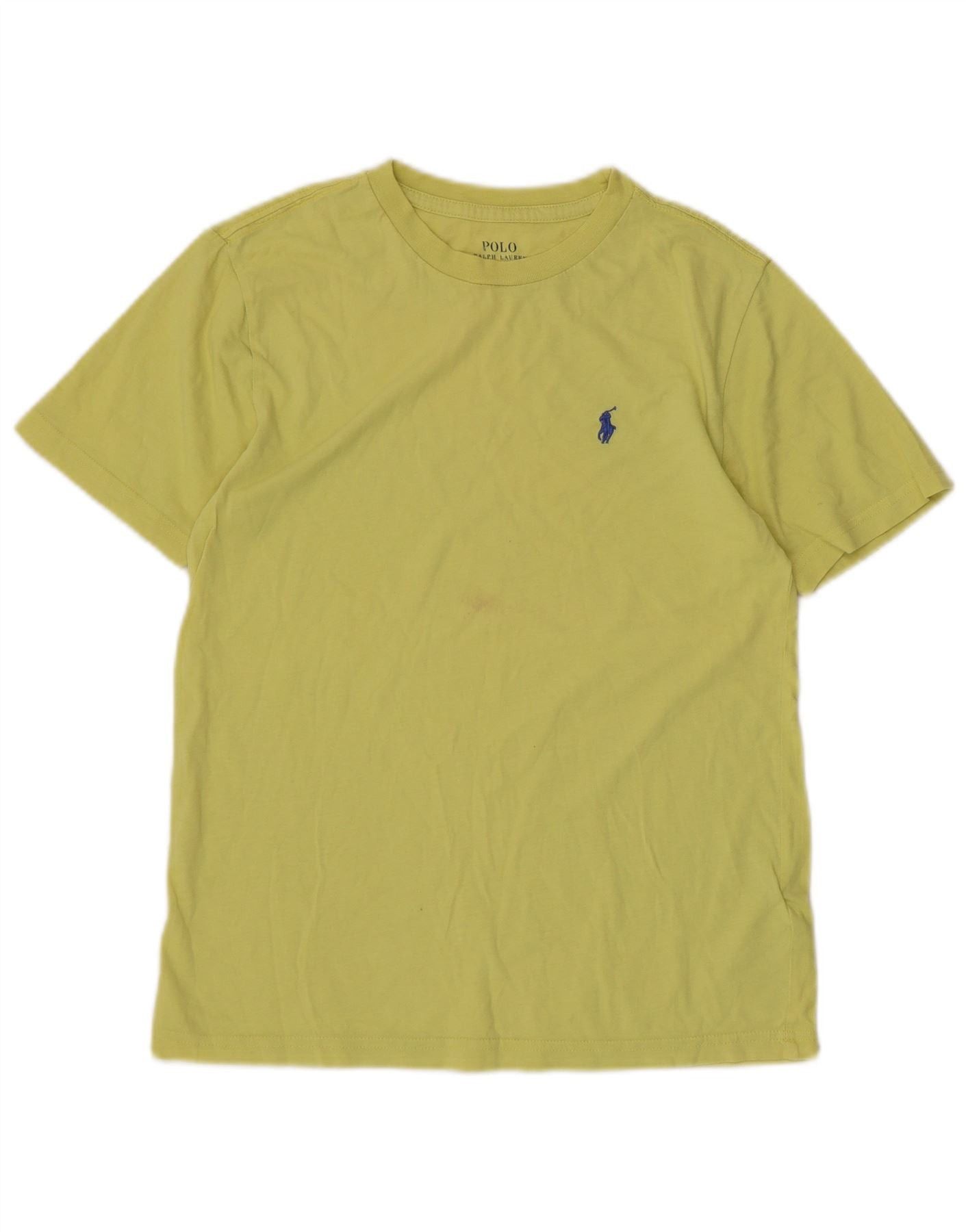 Polo Ralph Lauren Boys T-Shirt Top 10-11 Years Medium Yellow Cotton Size M / US 6-8 / IT 42-44 - 1 Thumbnail