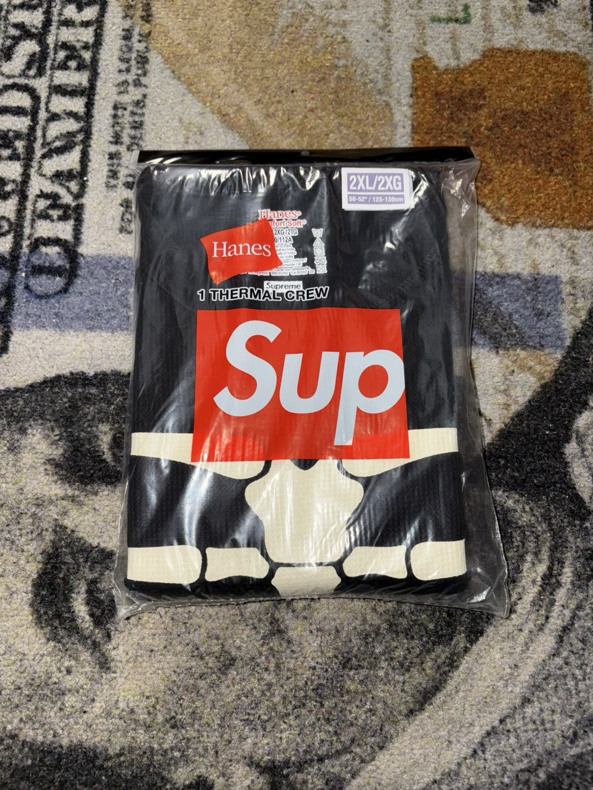 トップス Supreme Hanes Bones Thermal Crew Floral Supreme Hanes Bones Thermal Crew (1 Pack) (FW25) - $32