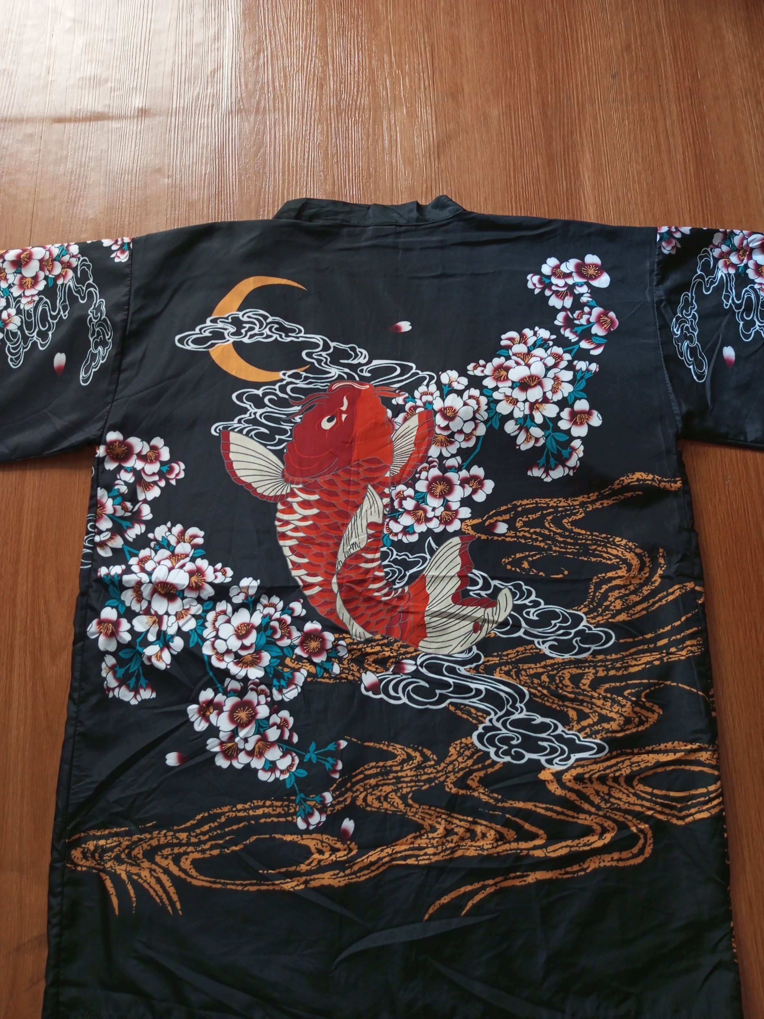 Japanese Brand Vintage Cardigan Kimono Koi Fish Japanese Size US L / EU 52-54 / 3 - 4 Thumbnail