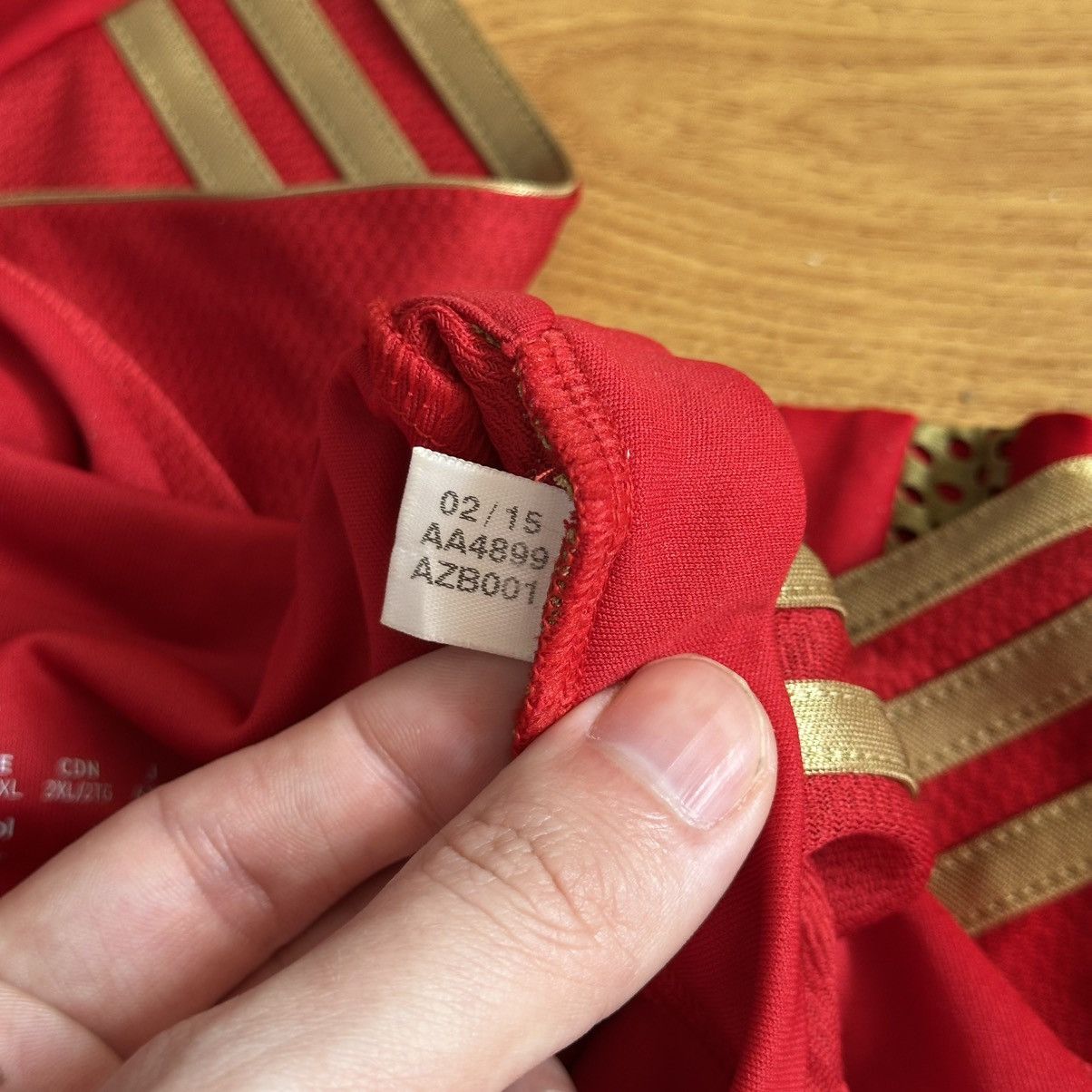 Adidas Nottingham Forest 2015 Adidas Home Shirt Size US XXL / EU 58 / 5 - 8 Thumbnail