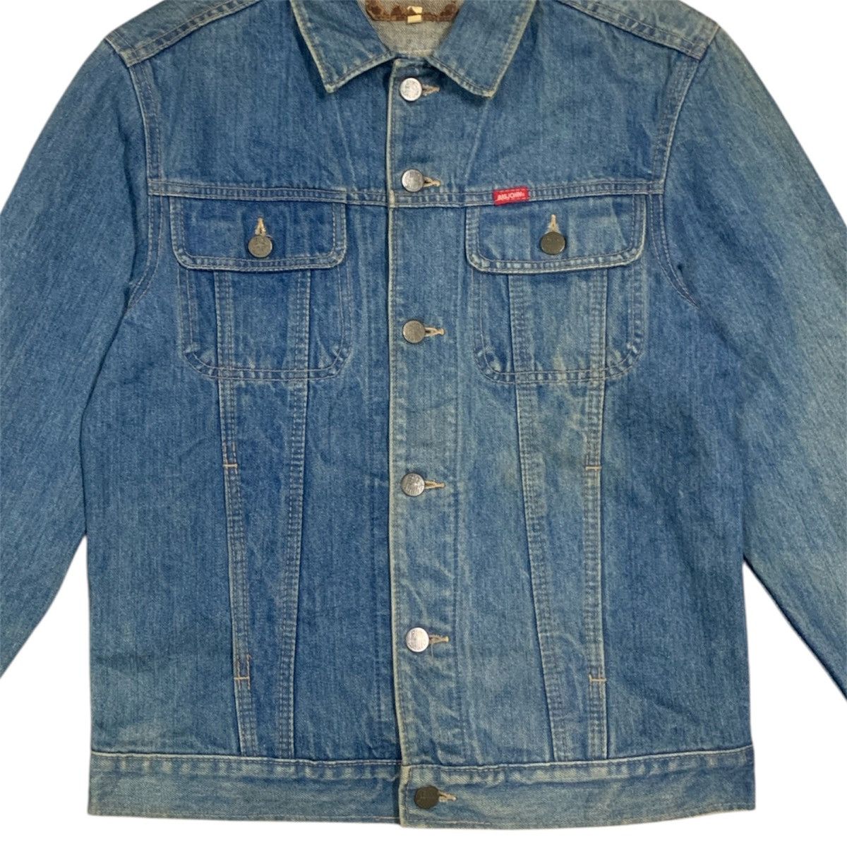 Big John Vintage Big John Sun Faded Trucker Denim Jacket Size US S / EU 44-46 / 1 - 3 Thumbnail