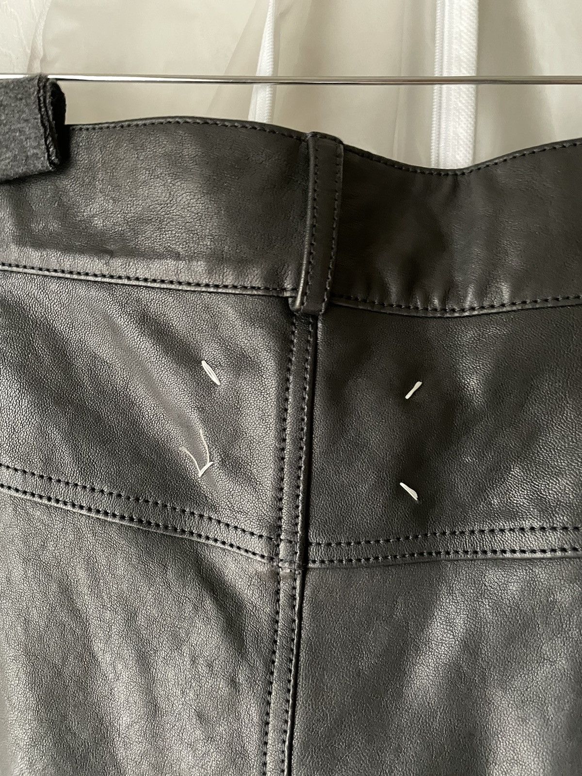 Maison Margiela Leather biker pants Size US 34 / EU 50 - 5 Thumbnail