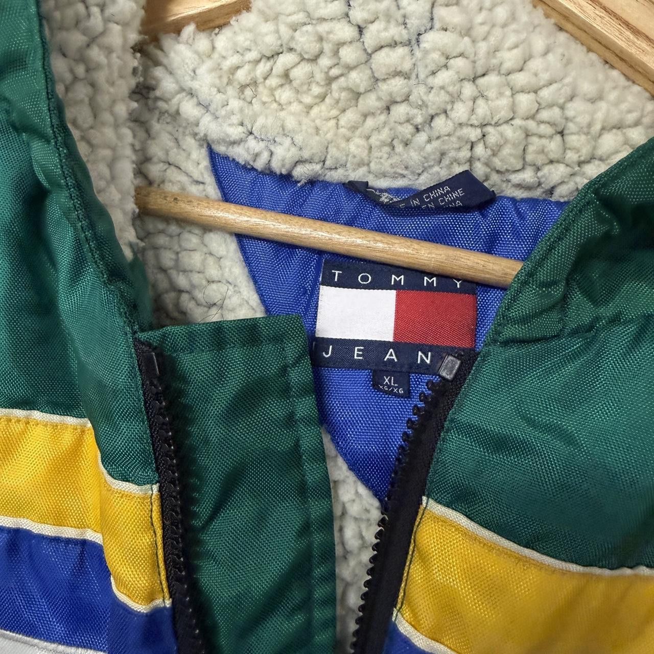 Tommy Hilfiger Tommy Hilfiger Green Y2K Sherpa Lined Zip Up Hood Jacket XL Size US XL / EU 56 / 4 - 3 Thumbnail