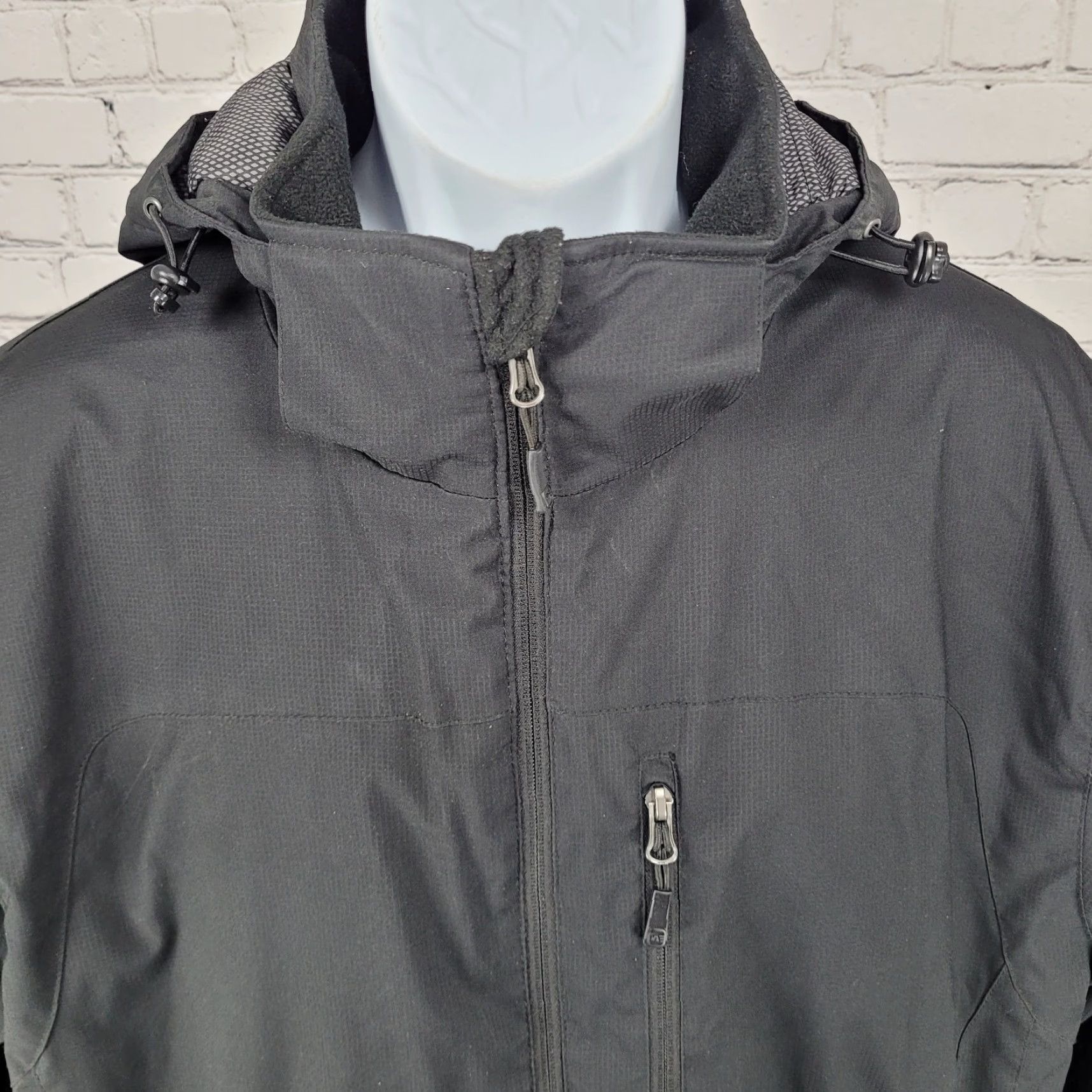 Free Country Free Country Black Insulated Removable Hood Inner Pockets Jacket Medium M Size US M / EU 48-50 / 2 - 6 Thumbnail