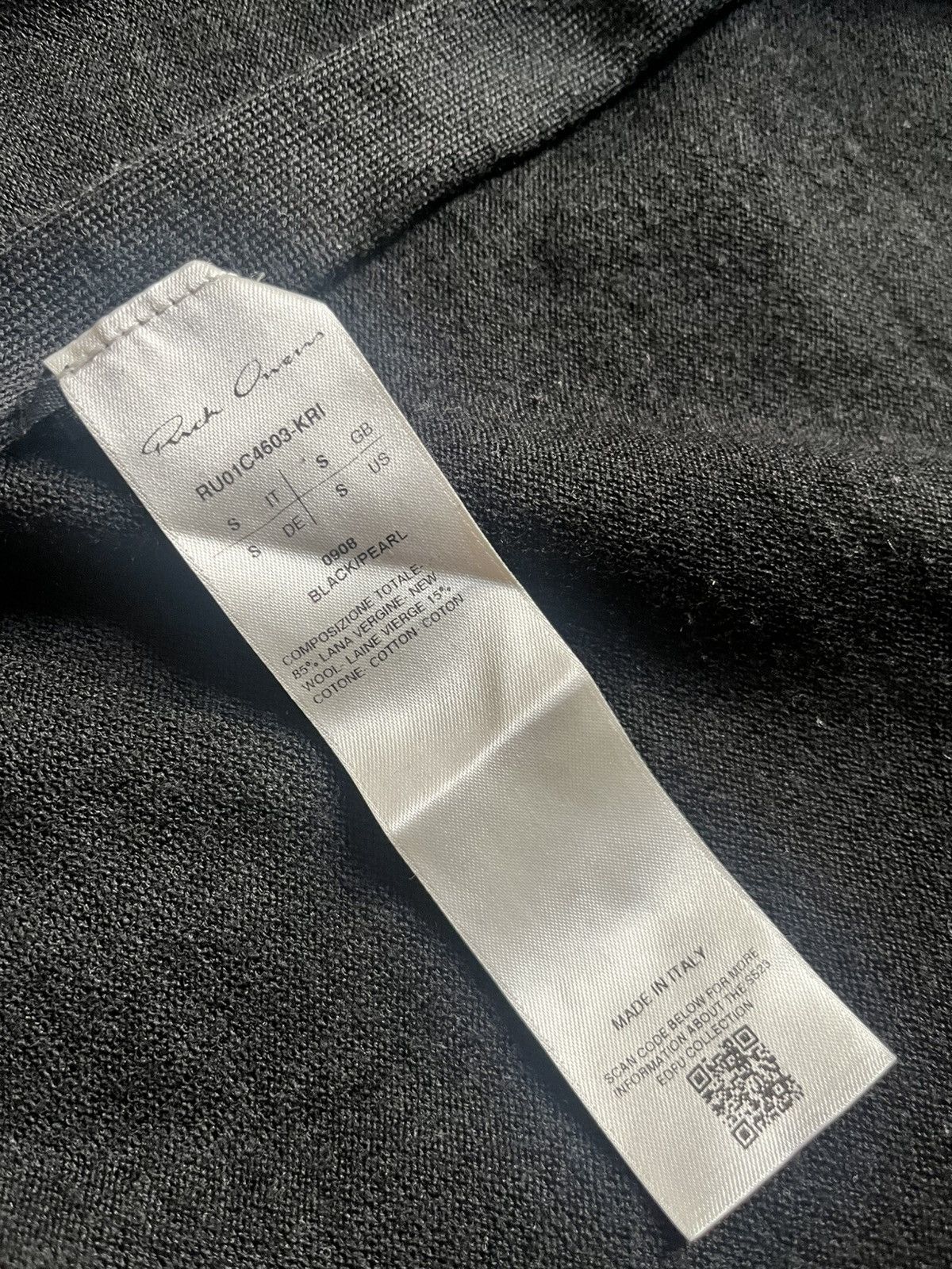 Rick Owens Rick Owens Tommy Wool Sweater Size US S / EU 44-46 / 1 - 5 Thumbnail