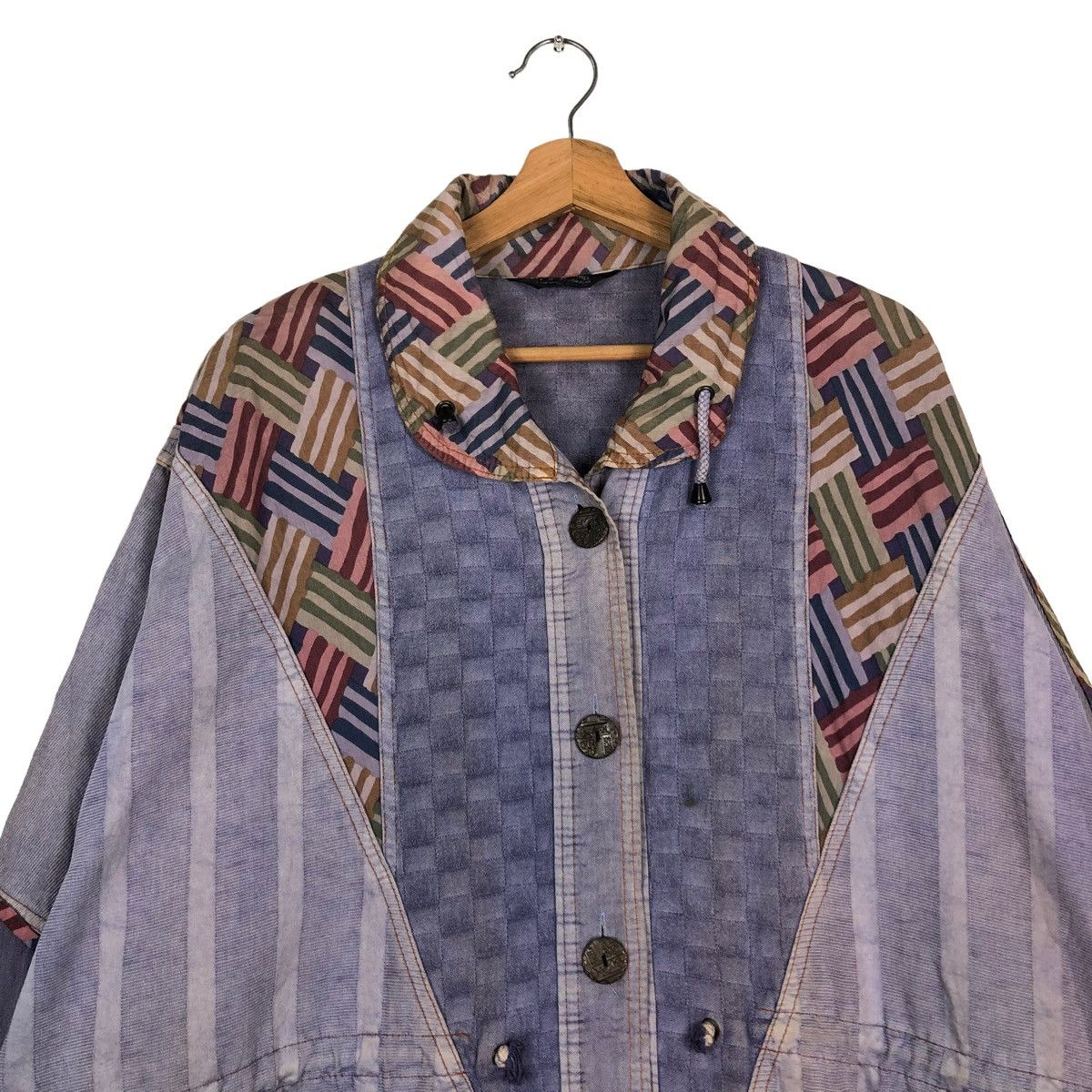 Japanese Brand × Vintage 🔥VINTAGE TRADITIONAL BUTTON JACKET NATIVE ISSEY MIYAKE JAPAN Size US M / EU 48-50 / 2 - 3 Thumbnail