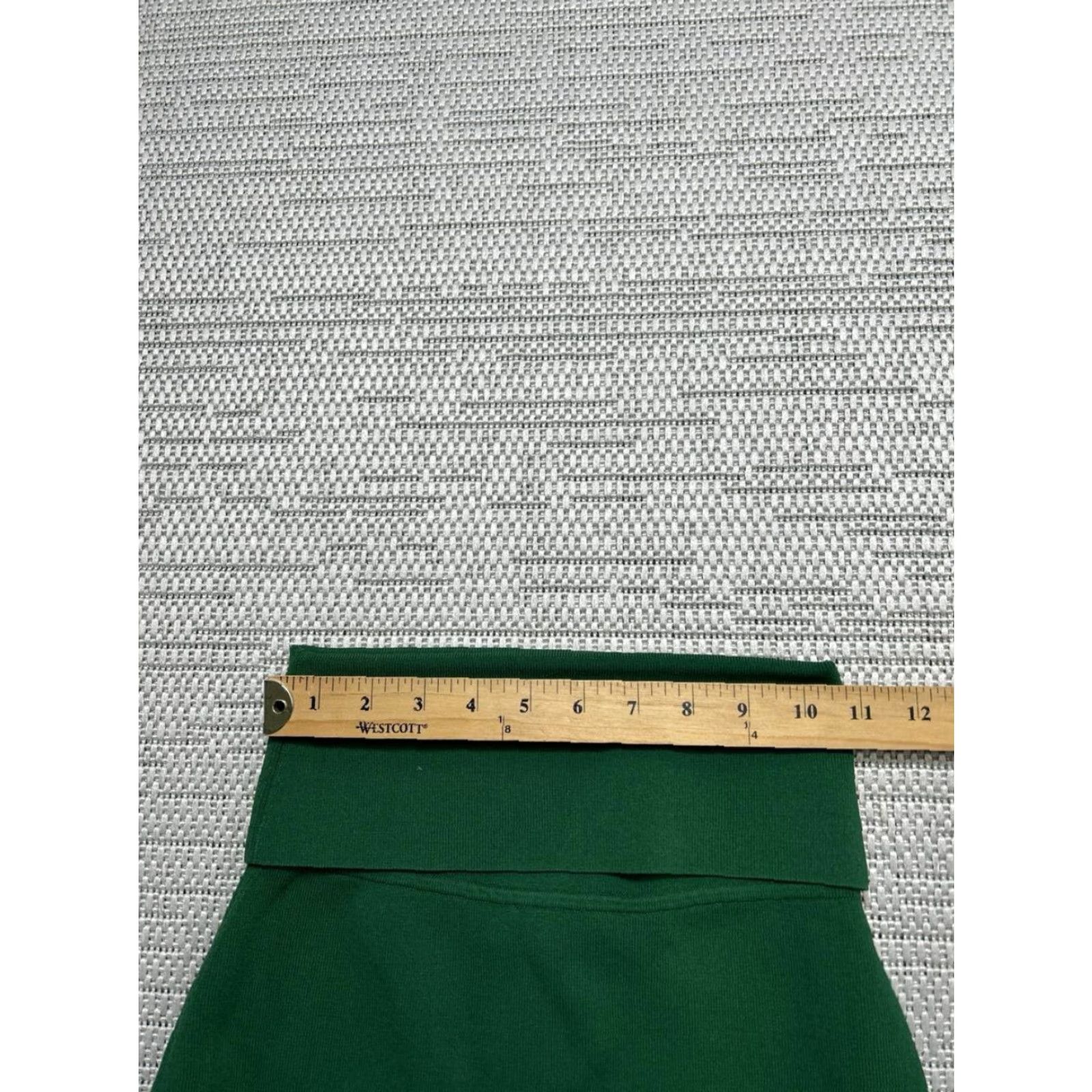 M.M.LaFleur MM.LaFleur Skirt Womens XS Green Knit Short Straight & Pencil Skirt, High Rise, Solid, Viscose, Spring Summer Fall, Business Size 26" / US 2 / IT 38 - 6 Thumbnail