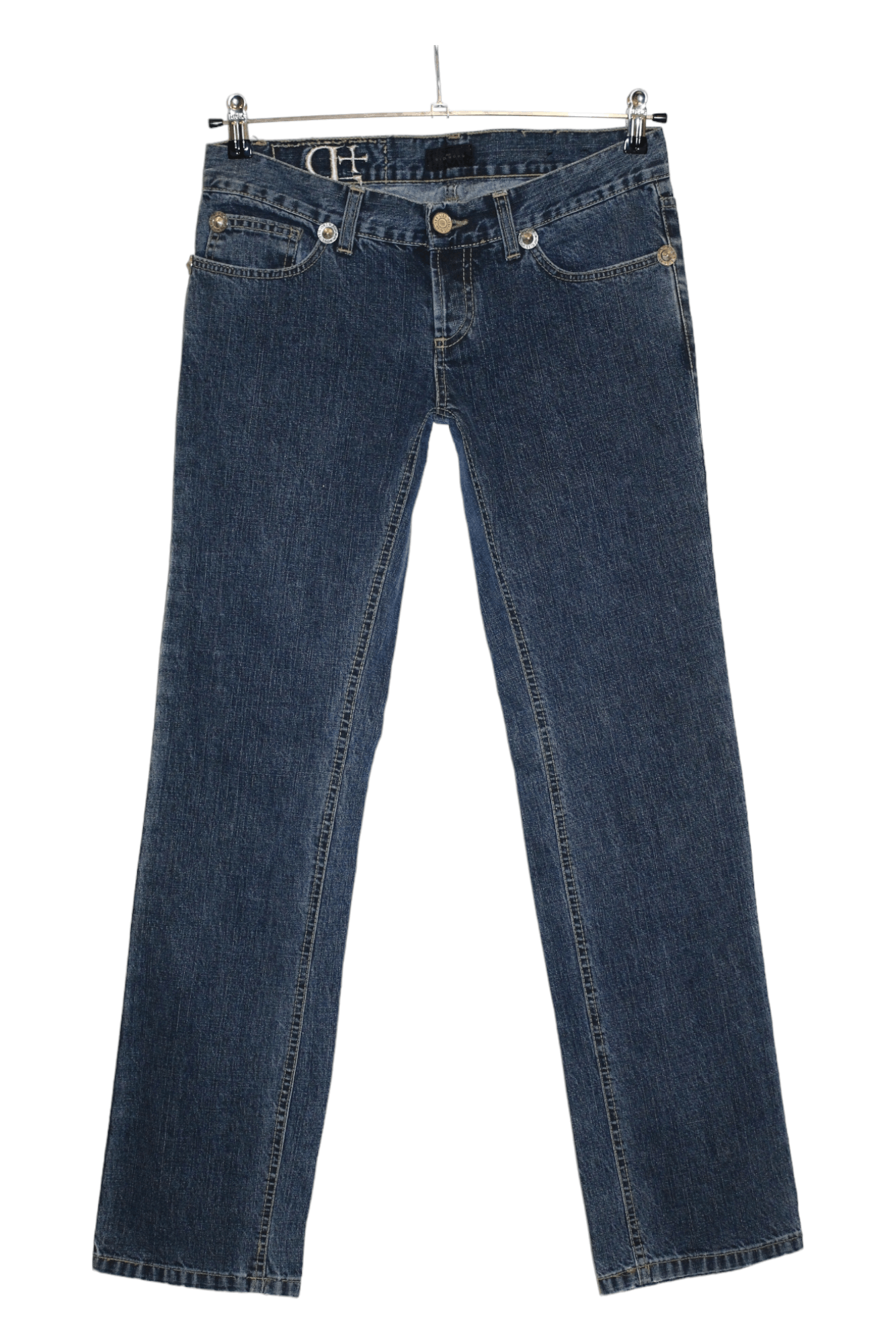 John Richmond Richmond Denim Low Rise Skinny Stonewash Jeans Size US 32 / EU 48 - 2 Thumbnail