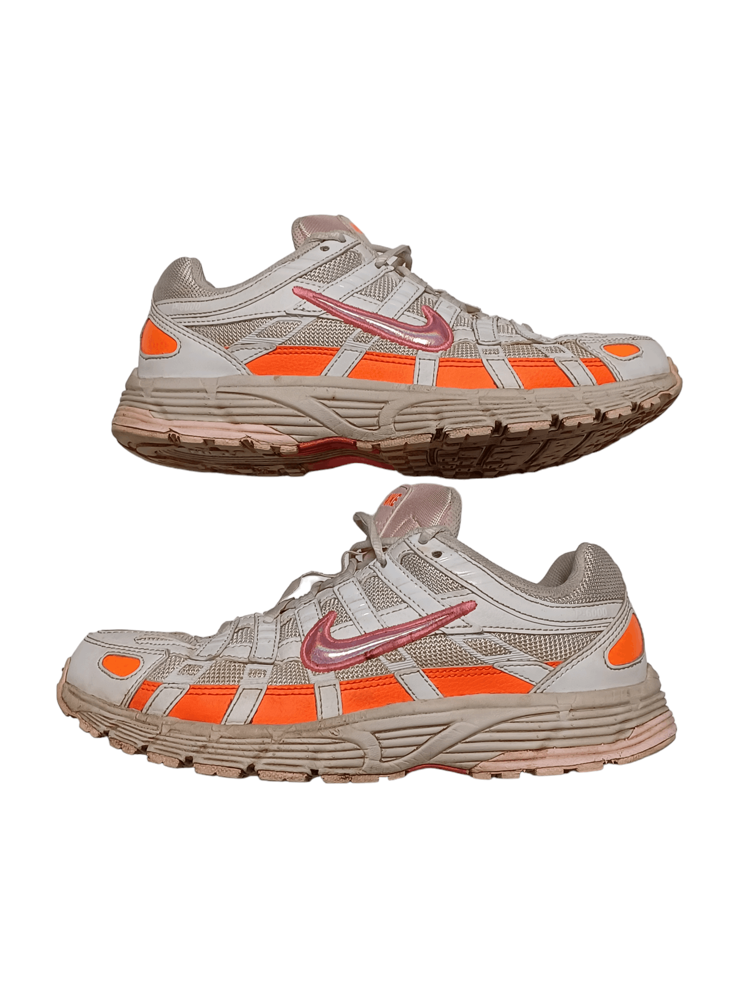 Nike NIKE P 6000 LADY`S SNEAKERS EU 38.5 24.5 CM WHITE AND ORANGE Size US 7.5 / IT 37.5 - 1 Thumbnail