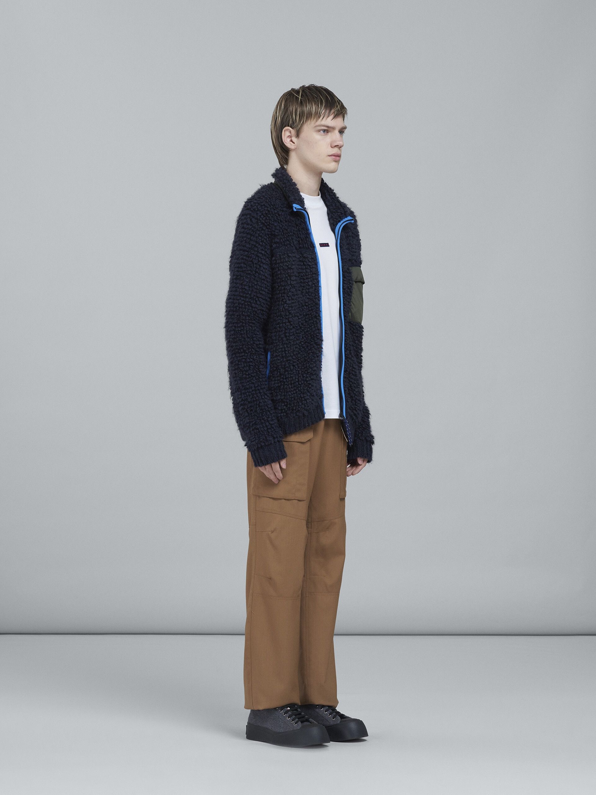 Marni o1y0225 Cardigan in Navy Blue Size US M / EU 48-50 / 2 - 5 Thumbnail