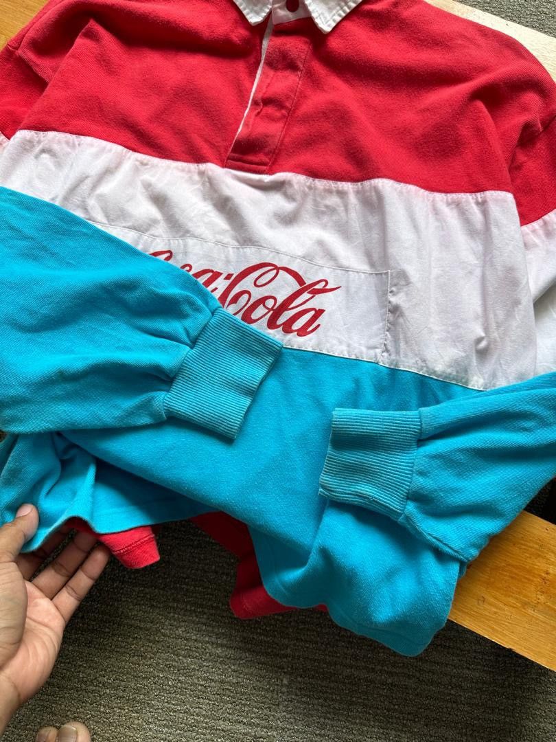 Coca Cola × Other COCA COLA MULTICOLOR RUGBY SHIRT Size US M / EU 48-50 / 2 - 3 Thumbnail