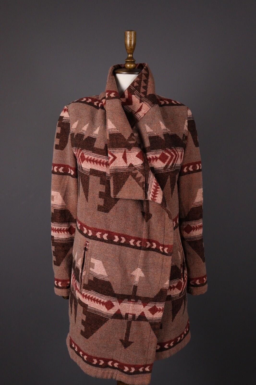 Designer BB Dakota Multicolor Actec Print Knit Coat Jacket Size XS Size XS / US 0-2 / IT 36-38 - 1 Thumbnail