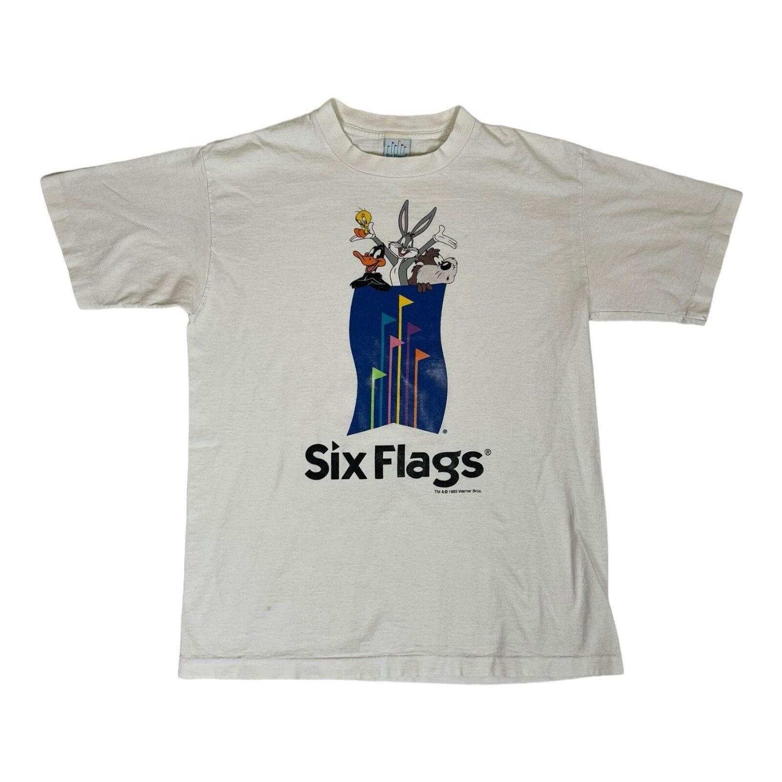 Warner Bros Vintage Six Flags Warner Bros T-Shirt Size L Taz Bugs Bunny Size US L / EU 52-54 / 3 - 1 Thumbnail