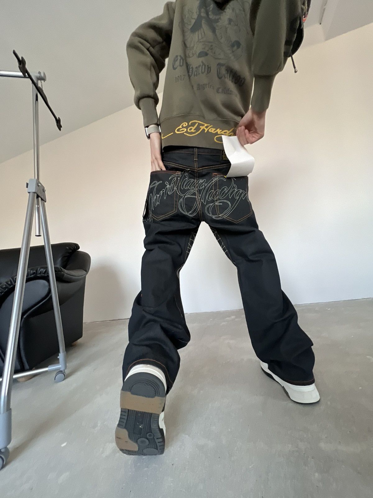 Christian Audigier New Christian Audigier Jeans Baggy Skate Fit Size US 36 / EU 52 - 13 Thumbnail