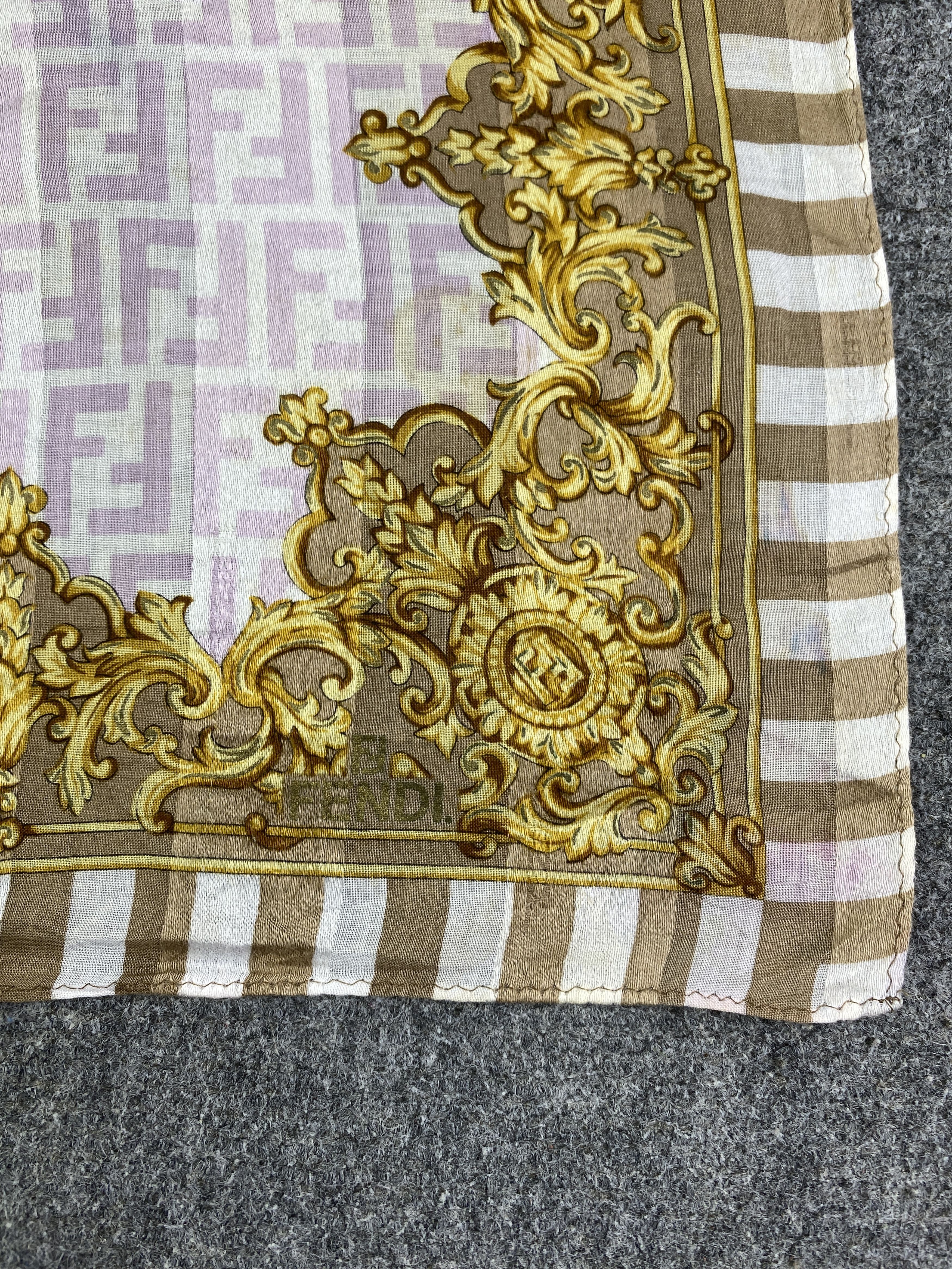 Fendi Vintage Fendi Handkerchief / Neckerchief KT0004 Size ONE SIZE - 7 Thumbnail