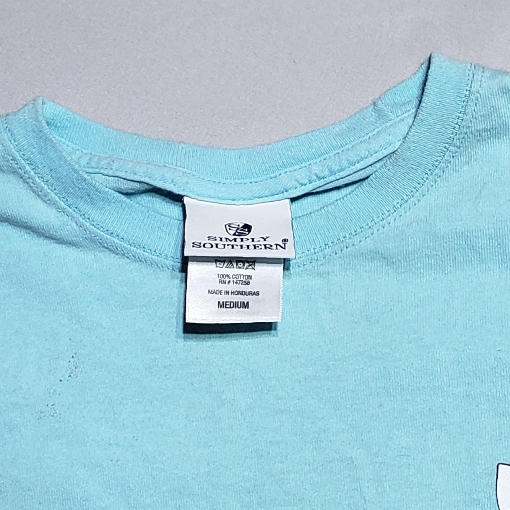 Vintage Simply Southern Shirt Blue Teal "Live What You Love" Graphic Tee Womens M Medium Size M / US 6-8 / IT 42-44 - 3 Thumbnail