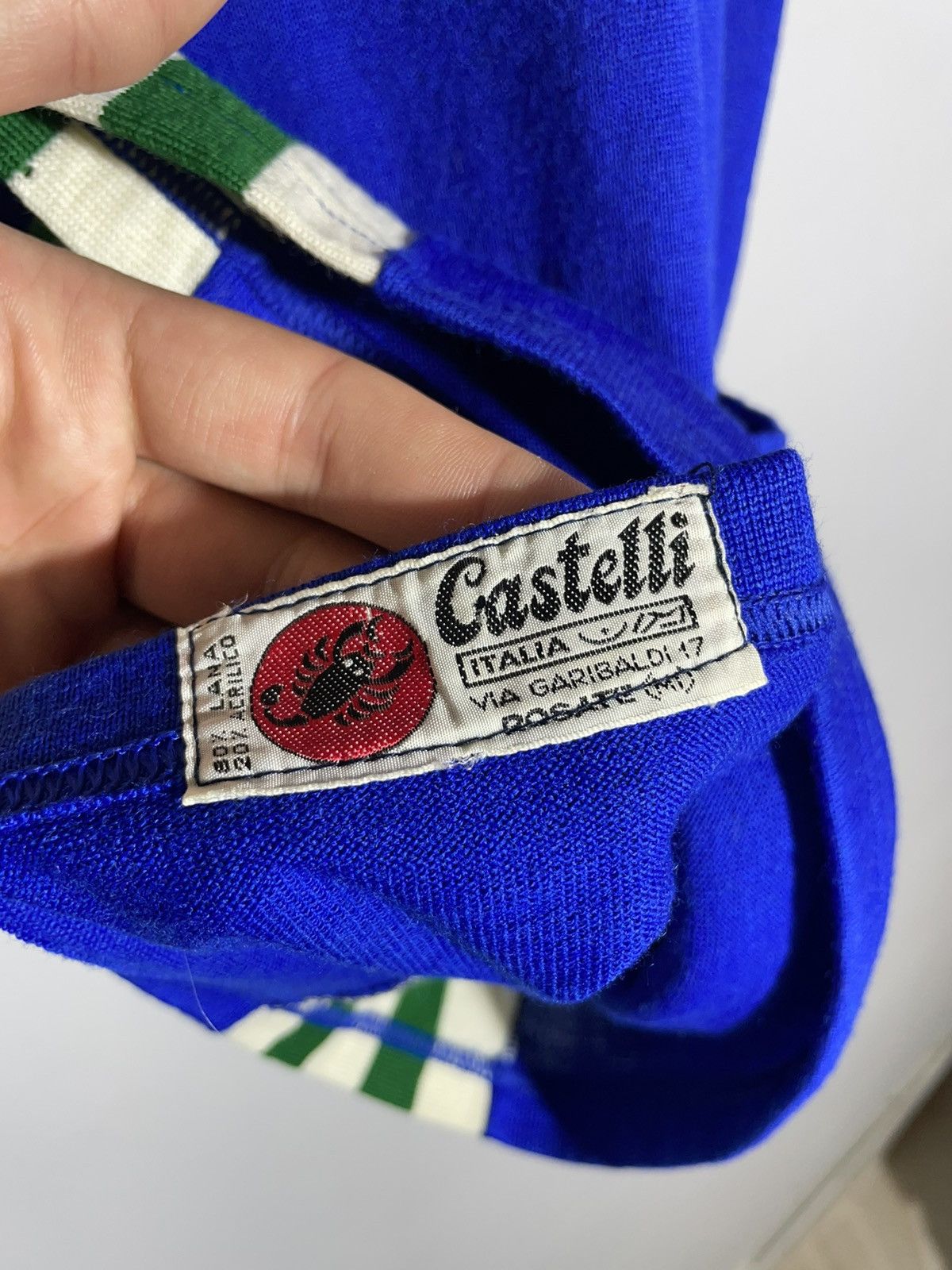 Bicycle × Vintage Castelli Vintage 80’s 90’s Wool Bicycle Cycling Jersey Size US M / EU 48-50 / 2 - 10 Thumbnail