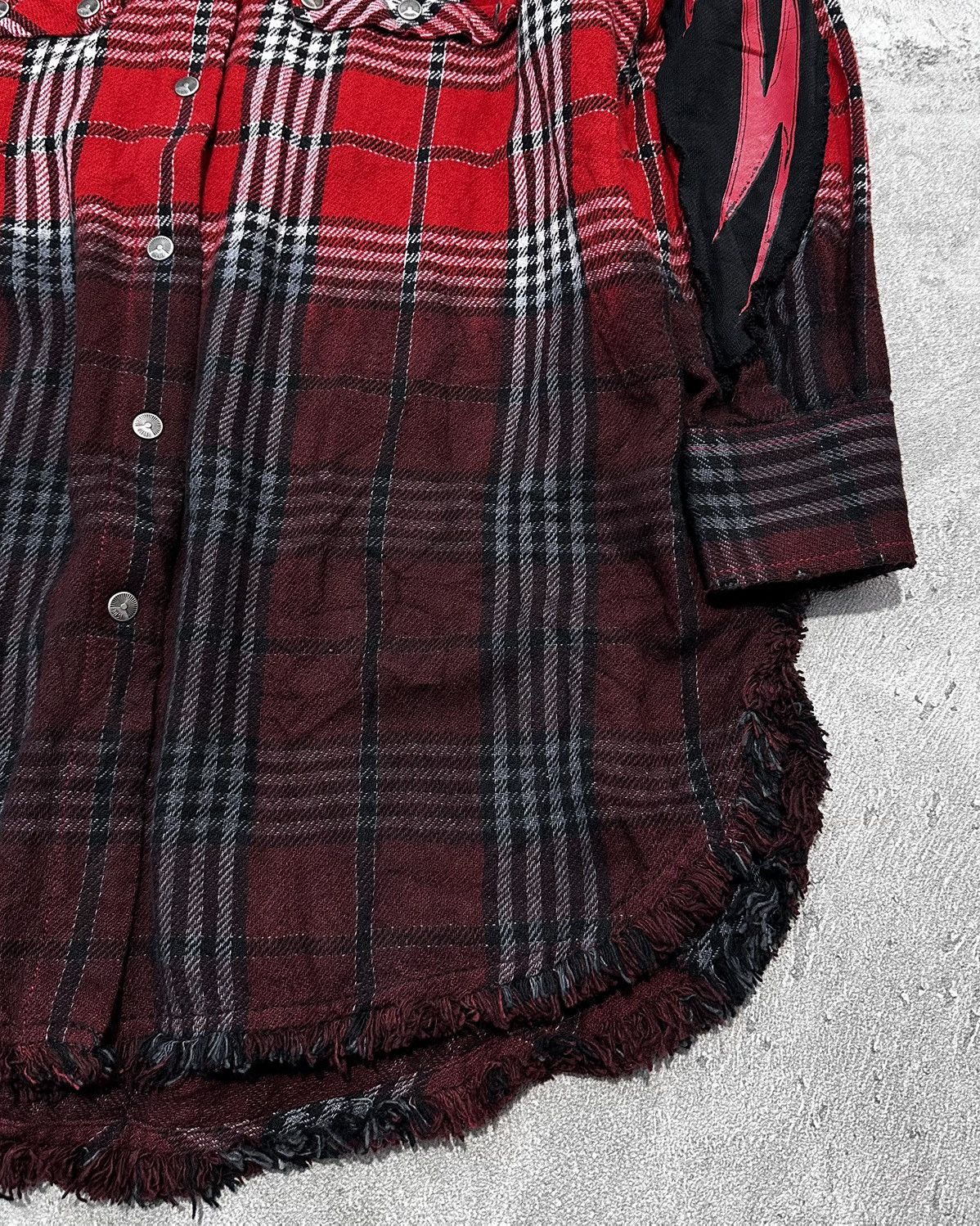 Diesel × Diesel Black Gold Diesel Distressed Plaid Flannel Shirt Size US S / EU 44-46 / 1 - 3 Thumbnail