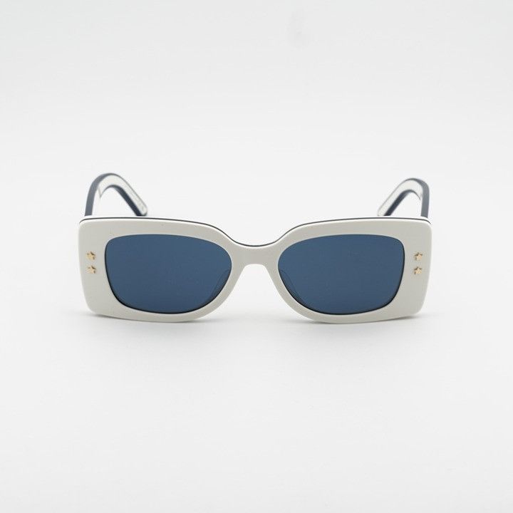 Dior Dior DIORPACIFIC S1U 95B0 Sunglasses Ivory Rectangle Frame Size ONE SIZE - 7 Thumbnail