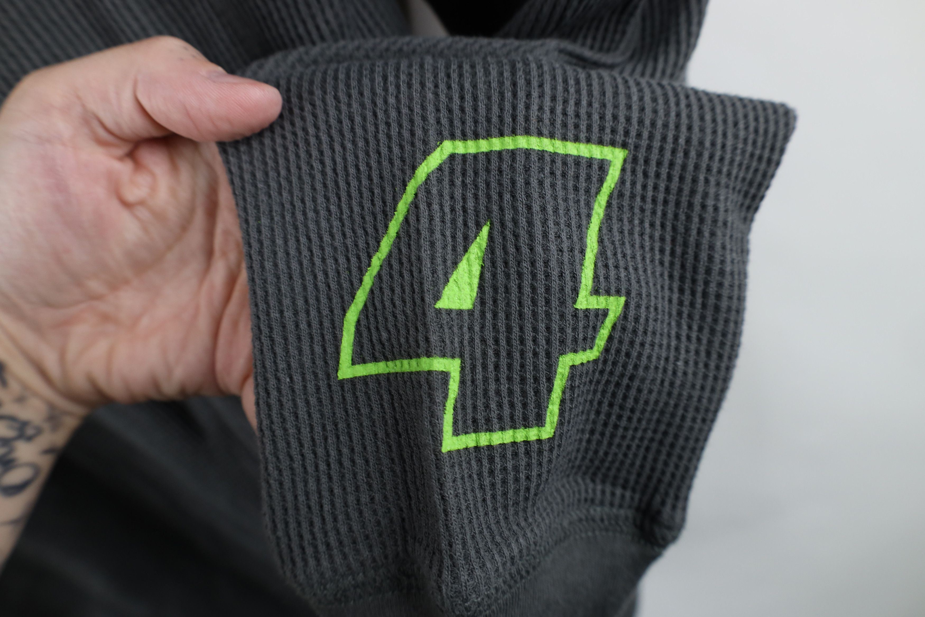 Fox Racing Fox Racing x Monster Energy Thermal Waffle Knit T-Shirt Size US XL / EU 56 / 4 - 4 Thumbnail