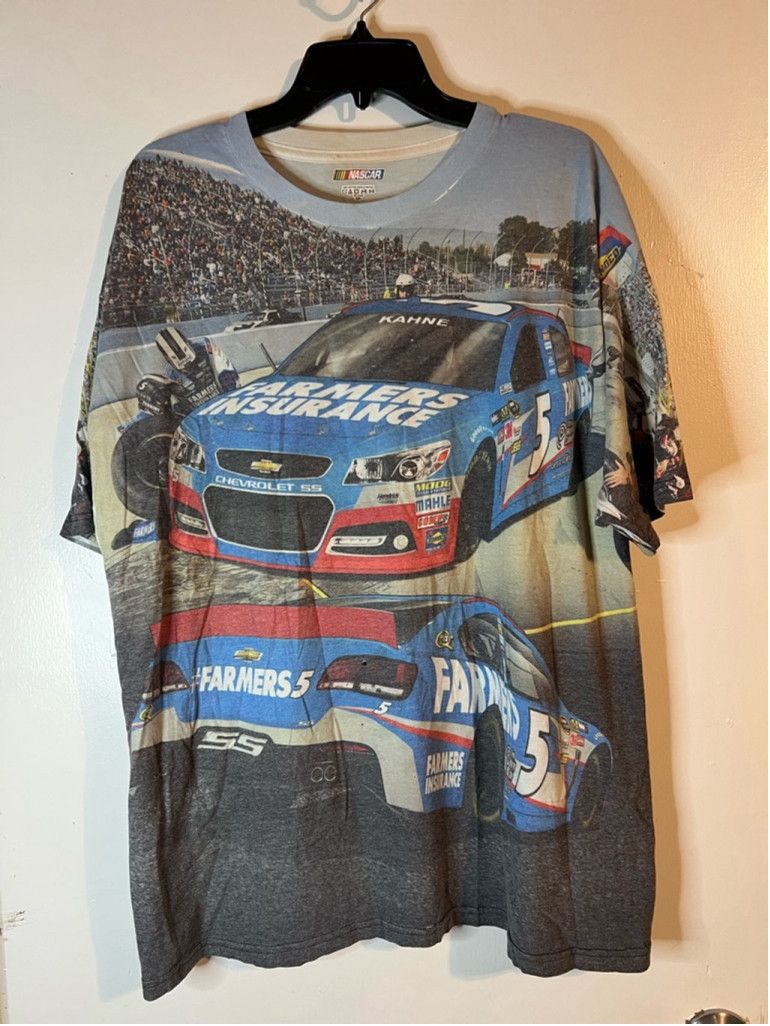 NASCAR Men's NASCAR Graphic AOP Casey Kane T-Shirt XXL Gray Size US XXL / EU 58 / 5 - 1 Thumbnail
