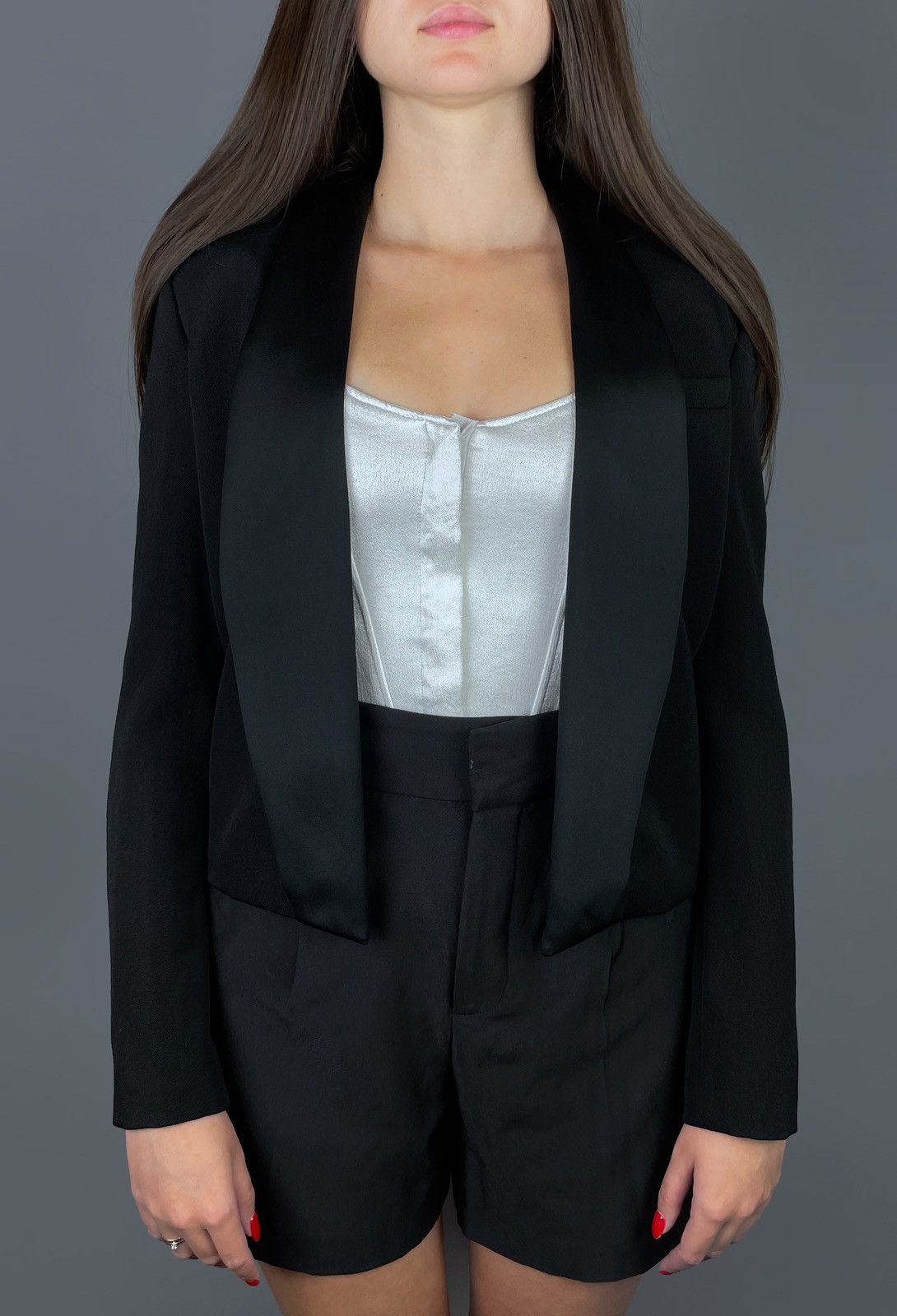 Isabel Marant Women's ISABEL MARANT Satin Trimmed Wool Cropped Jacket 38 Size XS / US 0-2 / IT 36-38 - 4 Thumbnail
