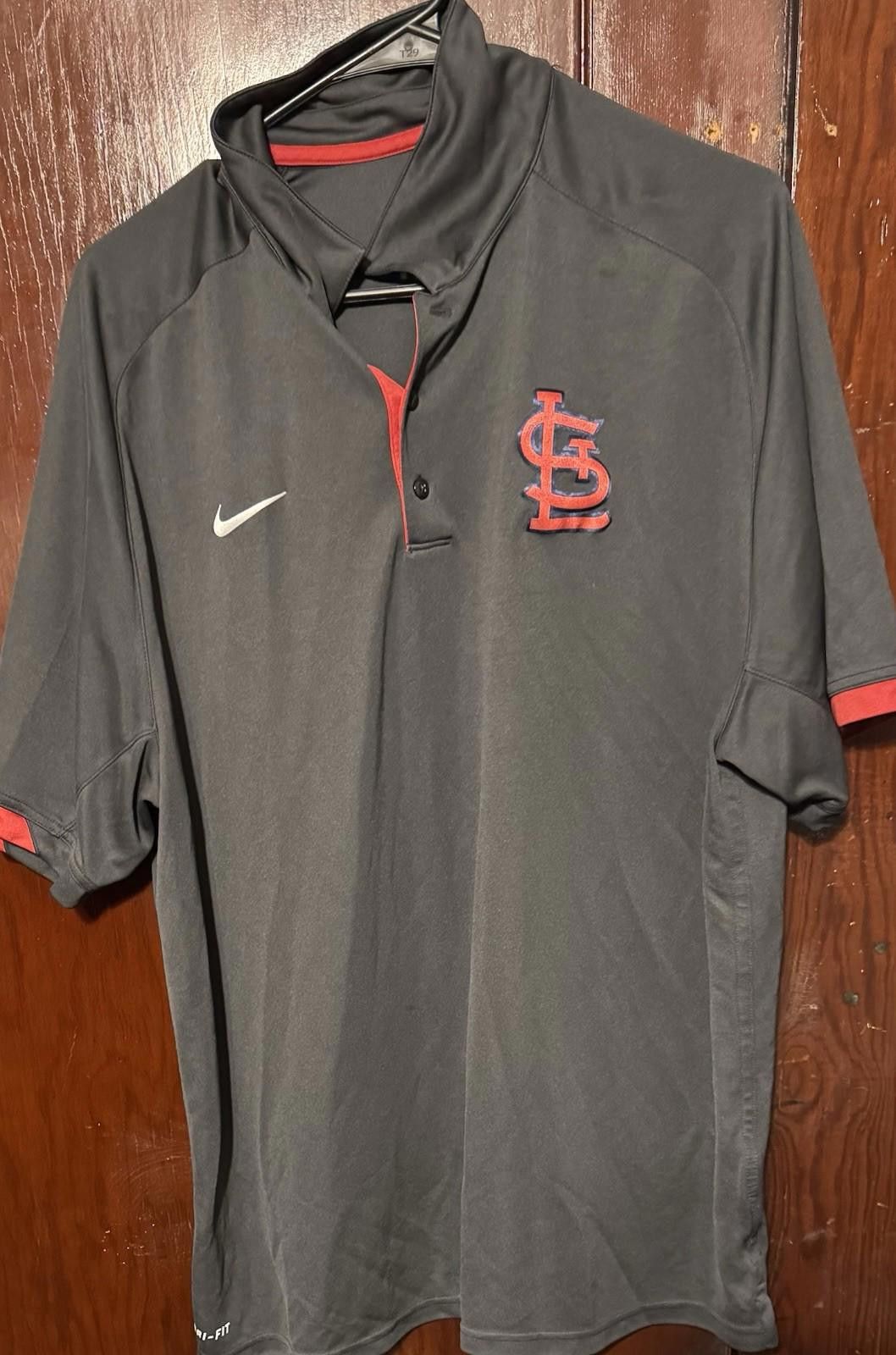 Nike St. Louis Cardinals Nike polo shirt Men's Size XL Grey Size US XL / EU 56 / 4 - 1 Thumbnail