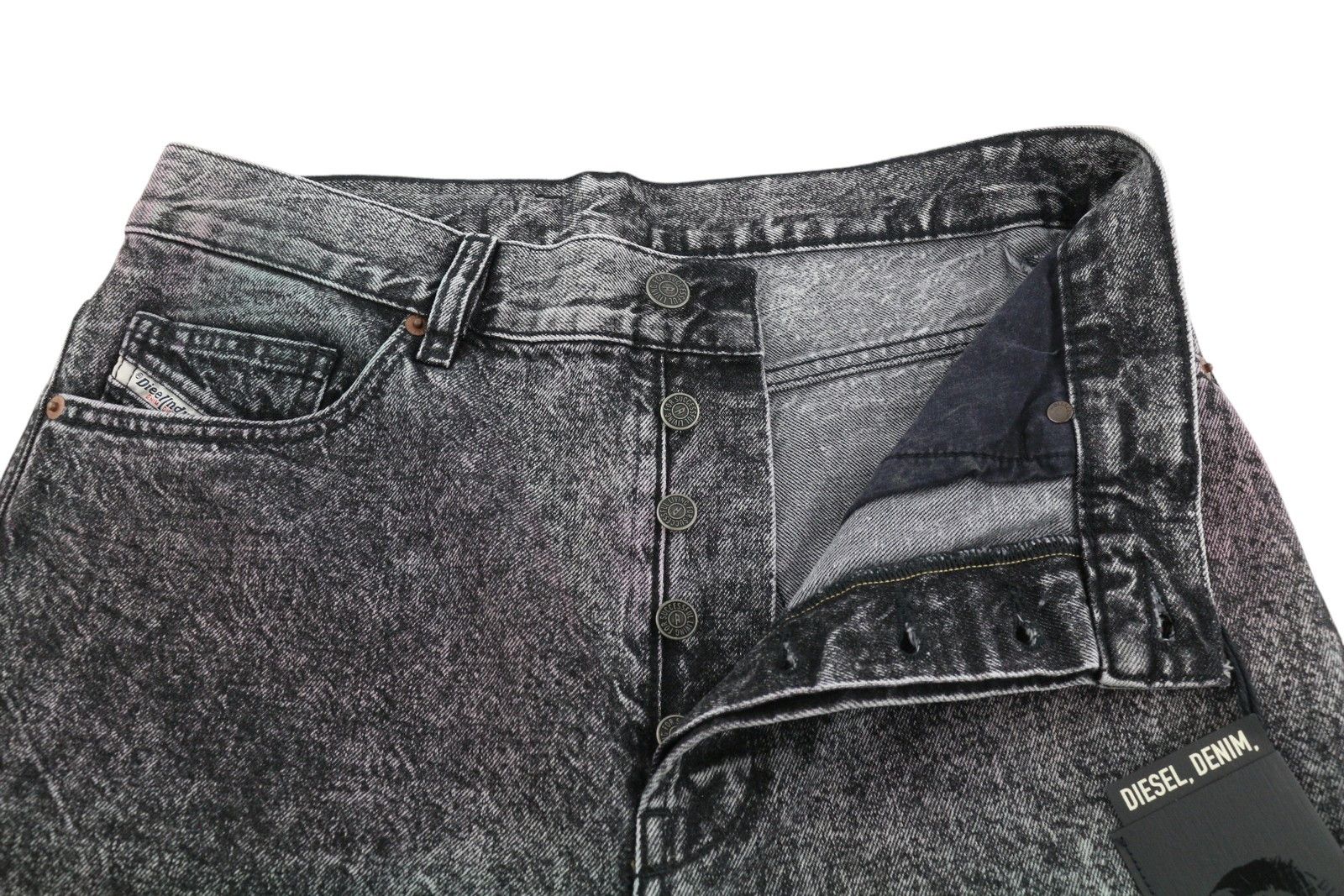 D-Maxs-Sp Men Shorts W29 Denim Black Marbled 41345