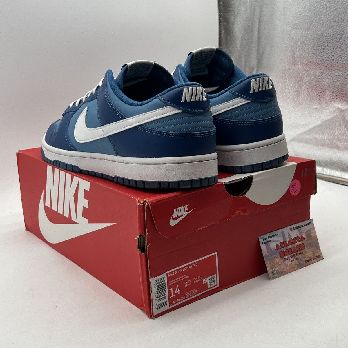 Nike Nike dunk low dark Marina blue Size US 14 / EU 47 - 5 Thumbnail