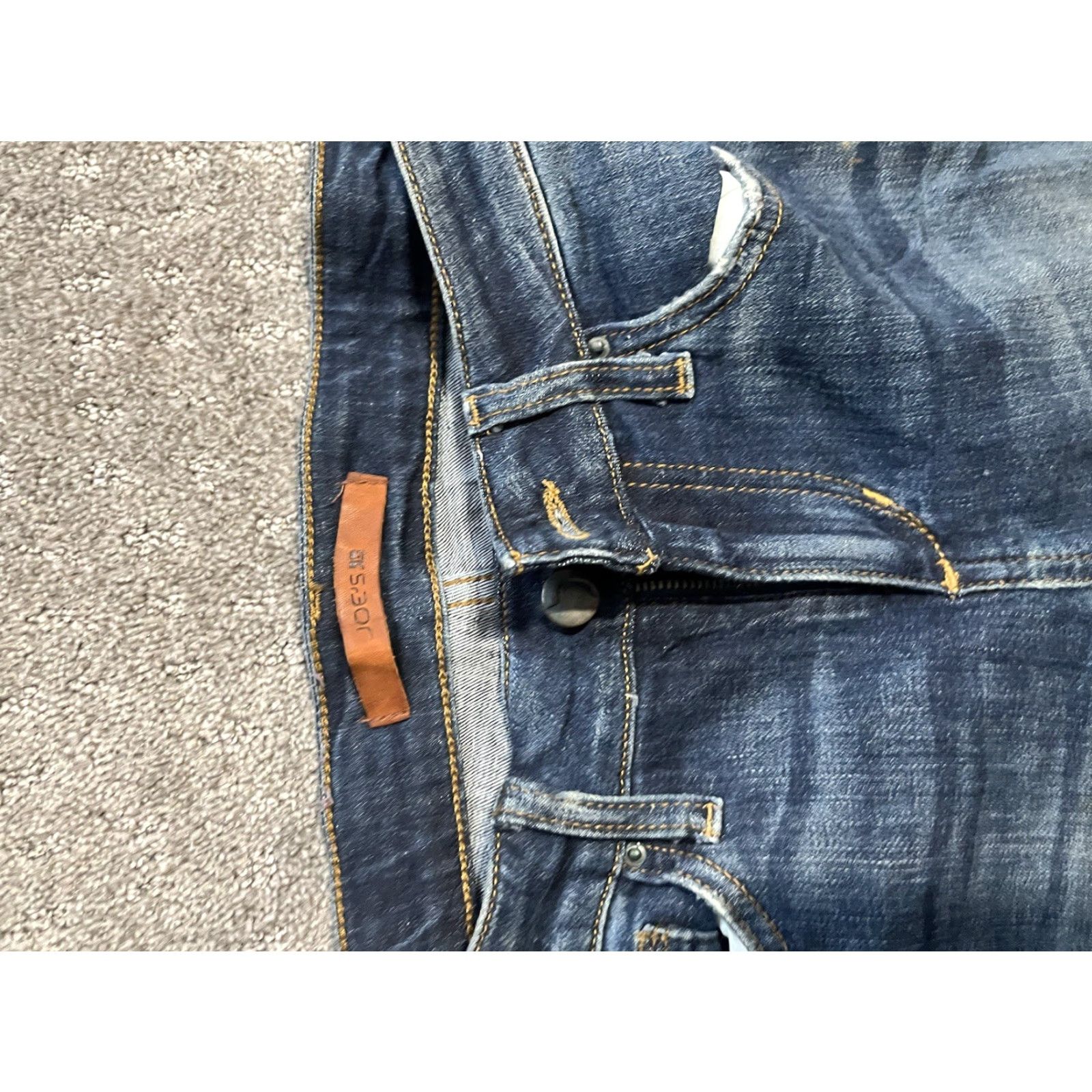 Vintage VINTAGE Joe's Jeans Jeans Flared Low Rise 28 Women's Blue Cotton Denim 5-Pocket Design Inseam 31 Bohemian Festival Hippe Music Womens Size 28" / US 6 / IT 42 - 5 Thumbnail