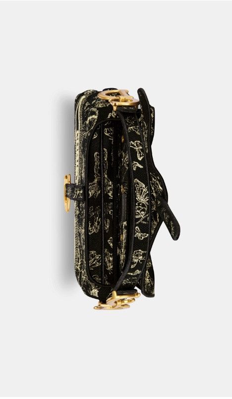 Dior o1w1db11024 Size: OS / Saddle Bag in Black Gold Size ONE SIZE - 3 Thumbnail