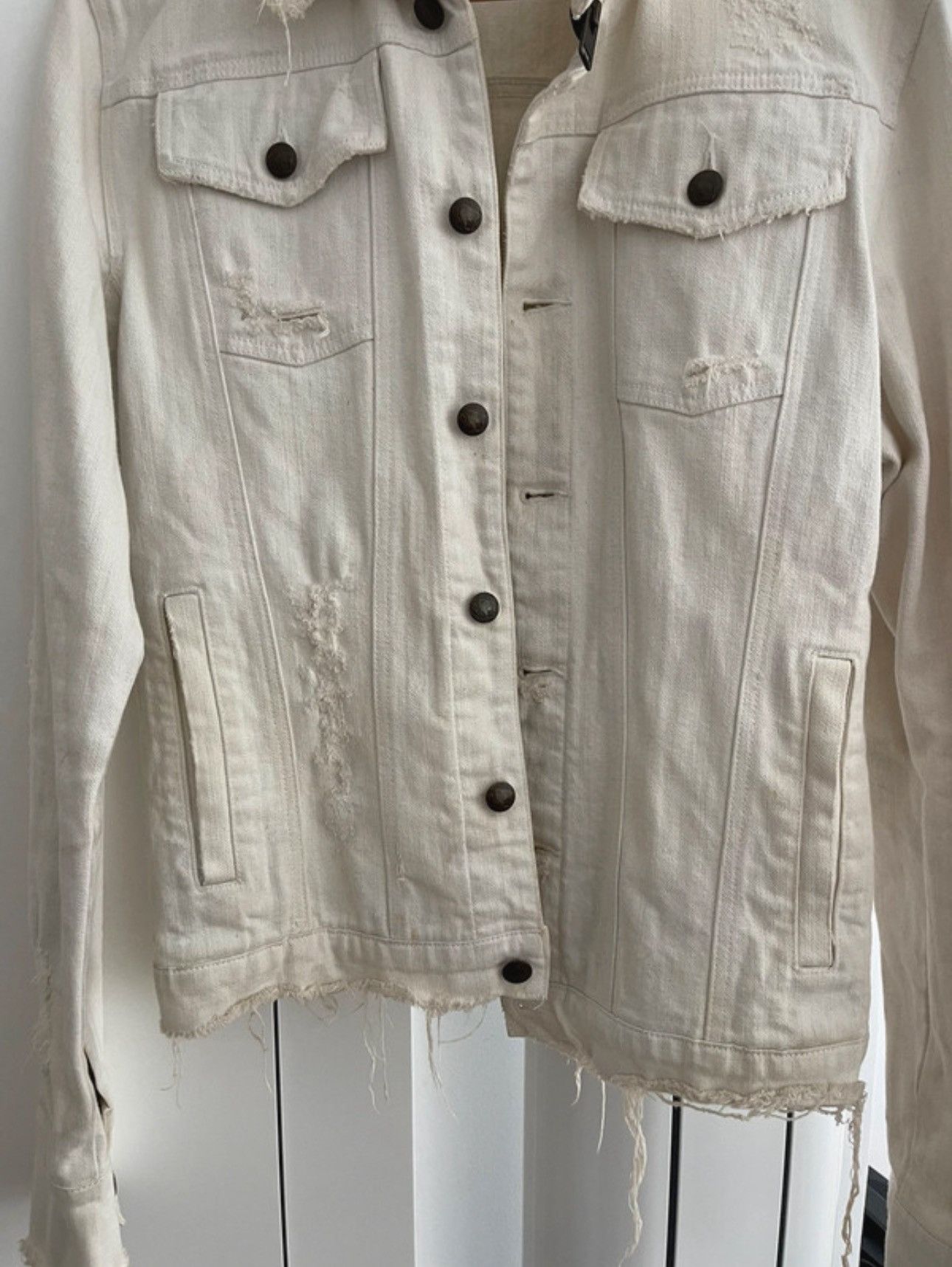 Le Grande Bleu (L.G.B.) LGB Destroy "Dreadrocks" Denim Jacket Size US S / EU 44-46 / 1 - 4 Thumbnail