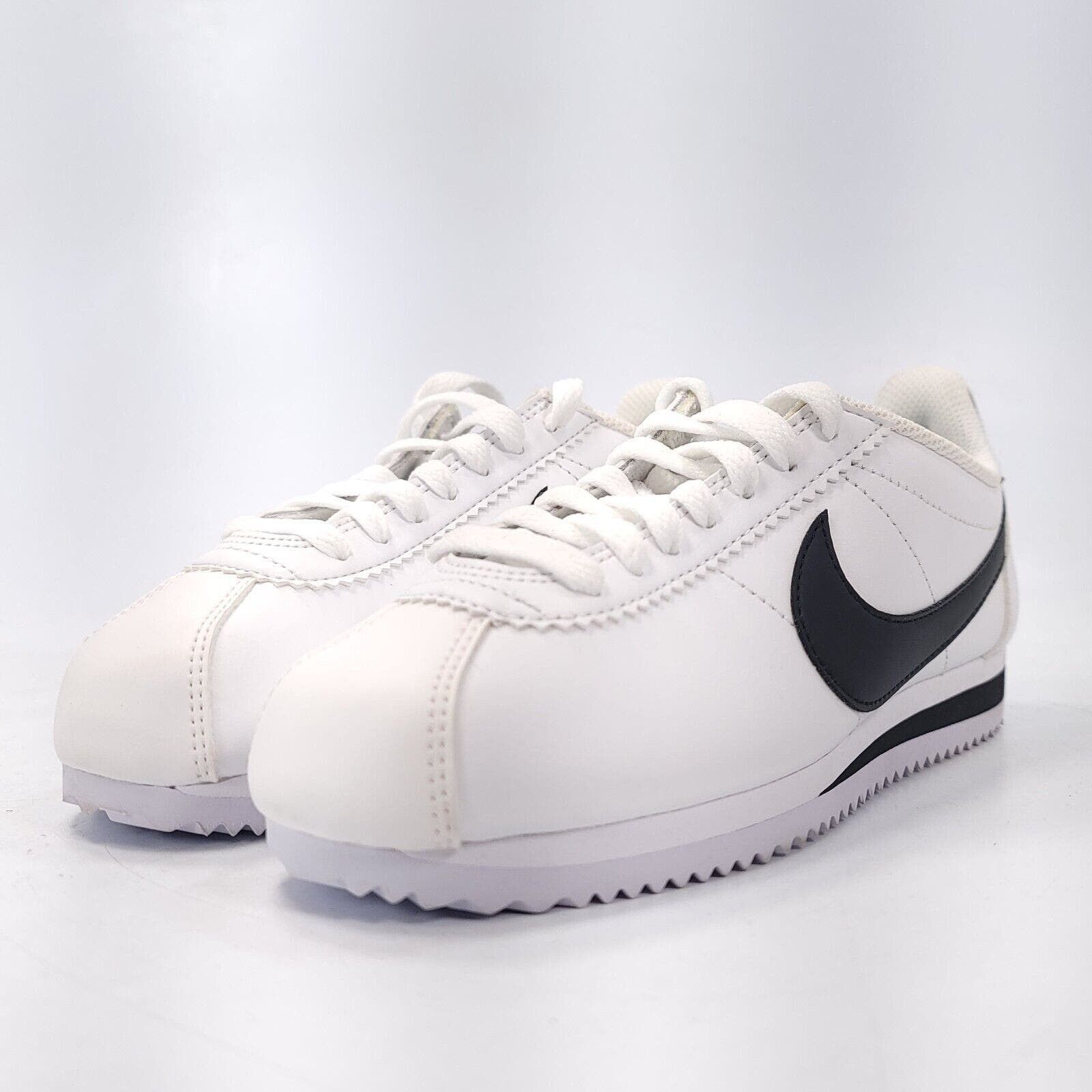 image of Nike Classic Cortez Shoe Women Size 5 807471-101 White Black