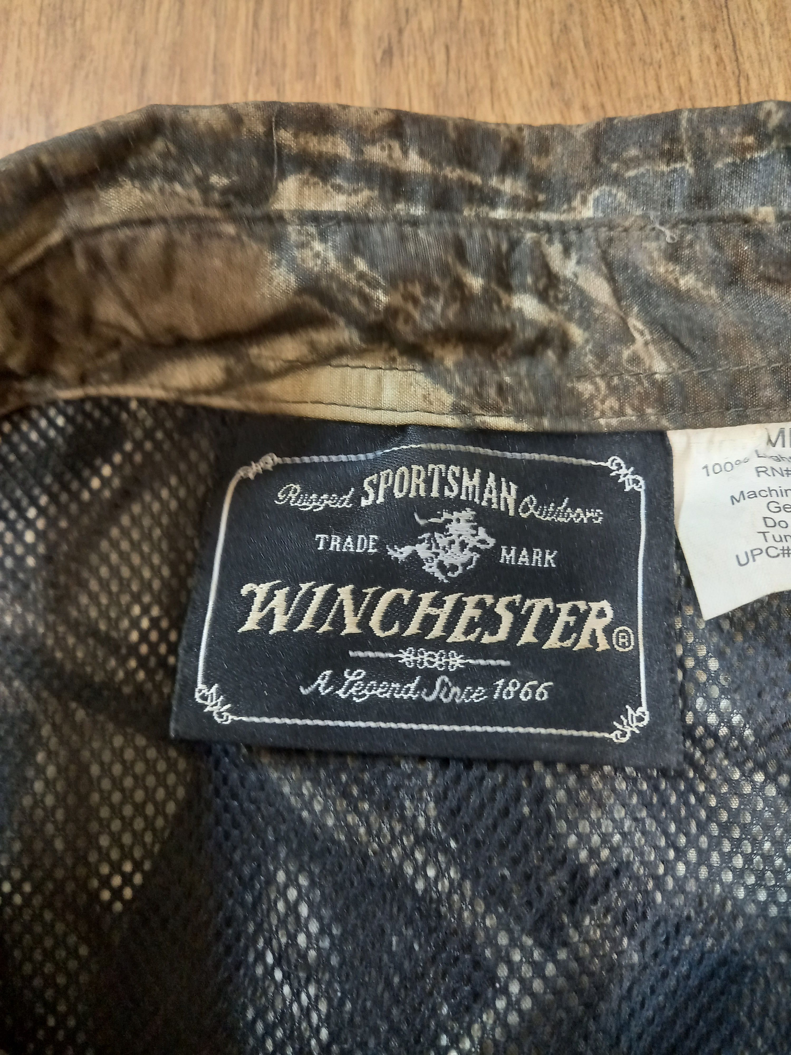 Vintage Winchester Camo Button Up Shirt Size US L / EU 52-54 / 3 - 2 Thumbnail