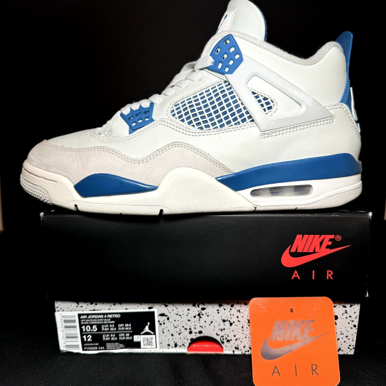 Jordan Brand × Nike Size 10.5 - Nike Air Jordan 4 Retro Military Blue 2024 Size US 10.5 / EU 43-44 - 9 Thumbnail