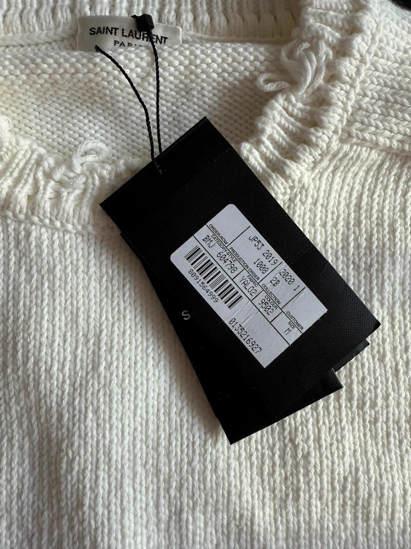 Saint Laurent Paris Saint Laurent Men's Solid Color Knit Sweater K33 Size US M / EU 48-50 / 2 - 3 Thumbnail